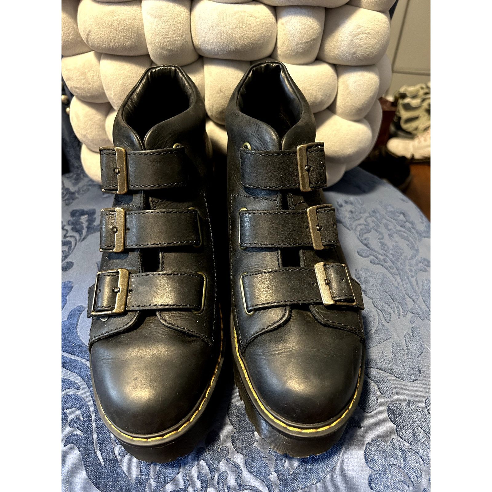 Dr. Martens Dr Martens Triple Strap Black Coppola size 8/EU 39 Size US 8 / IT 38 - 3 Thumbnail