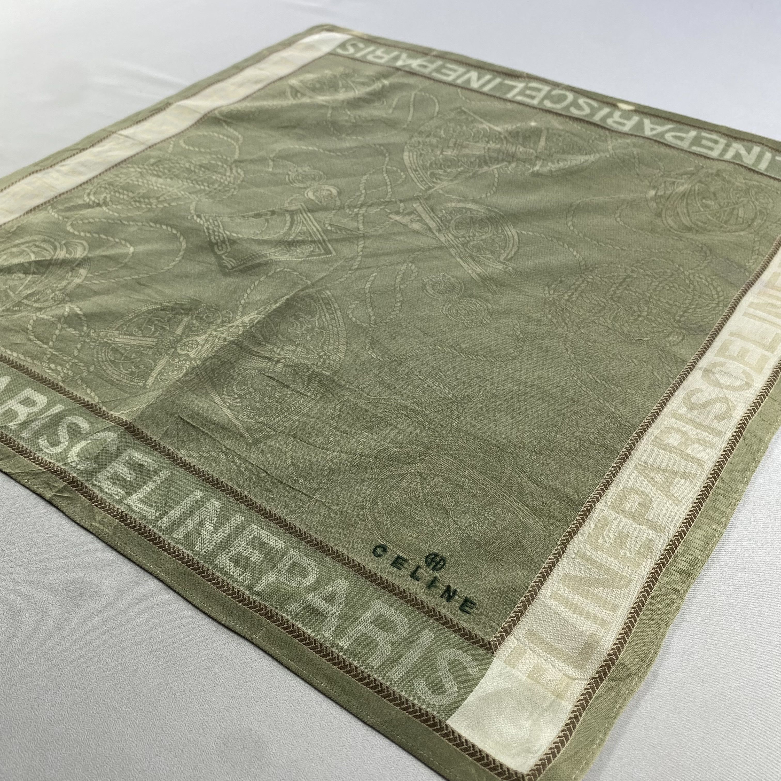 Celine × Vintage Celine Bandana/ Handkerchief / Neckerchief Size ONE SIZE - 4 Thumbnail