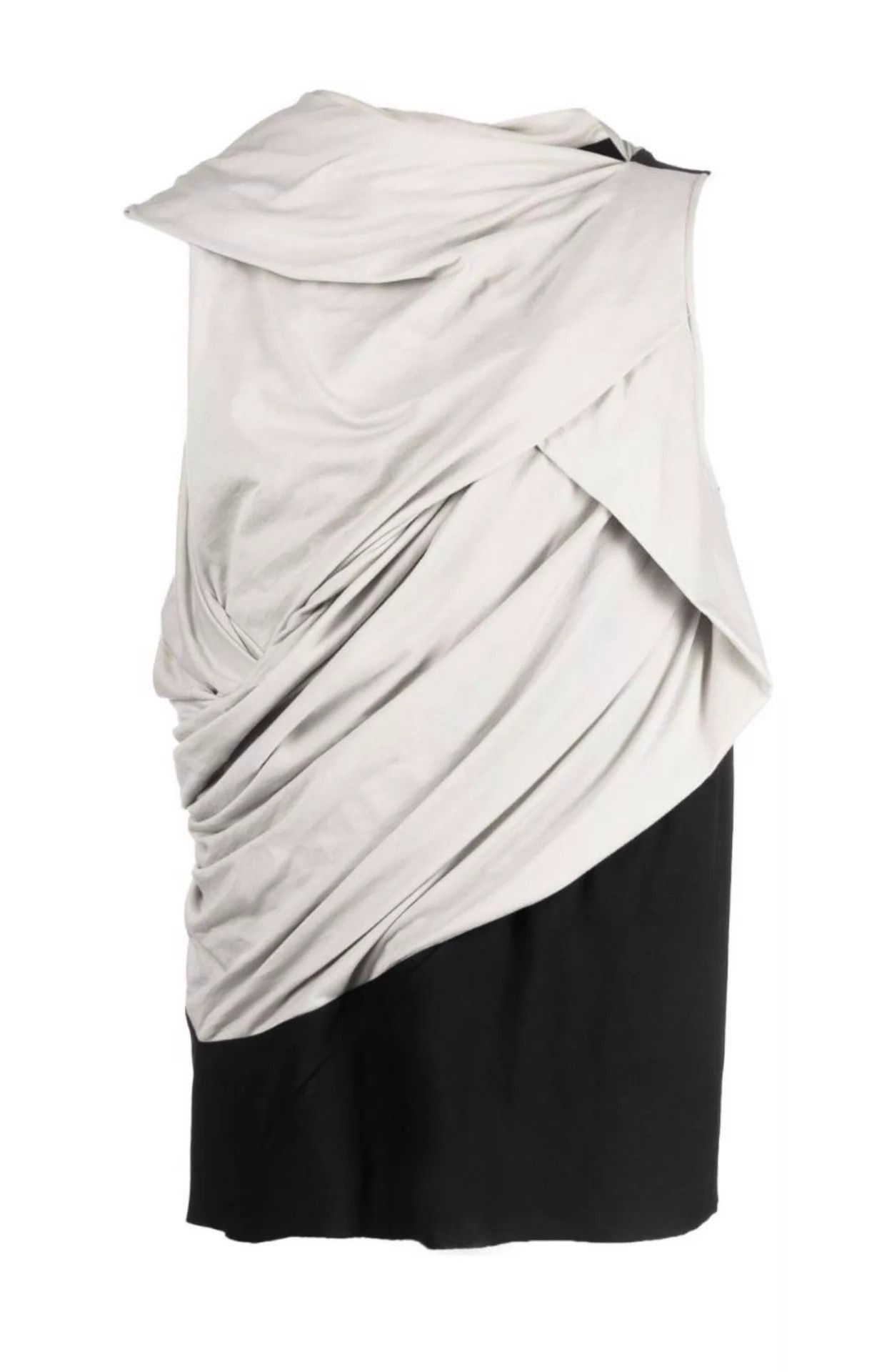 Rick Owens Draped Asymmetrical Sleeveless Multi Top Size US S / EU 44-46 / 1 - 1 Thumbnail