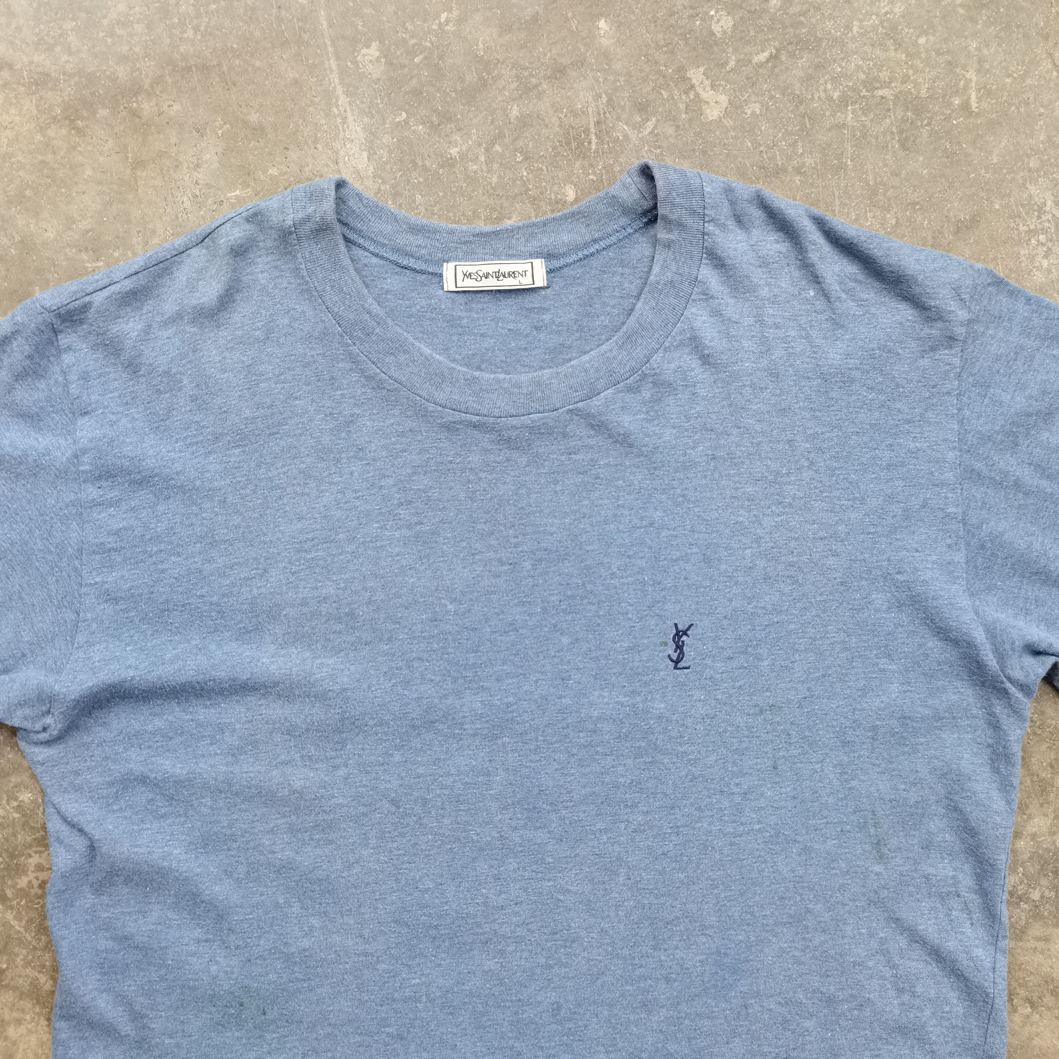 Vintage × Yves Saint Laurent Vintage Yves Saint laurent Crewneck Tshirt Size US L / EU 52-54 / 3 - 2 Thumbnail