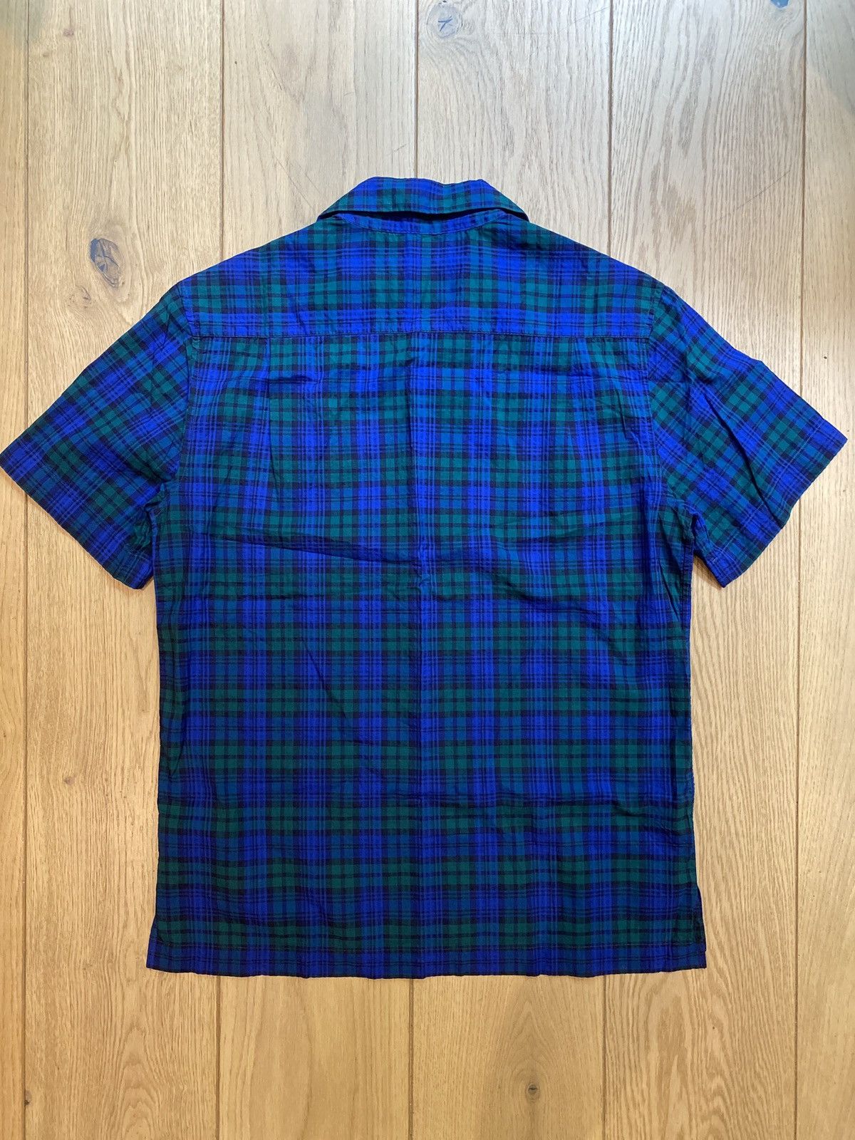 Mr P. Mr P. Short Sleeve Check Camp Collar Shirt Size US M / EU 48-50 / 2 - 3 Thumbnail