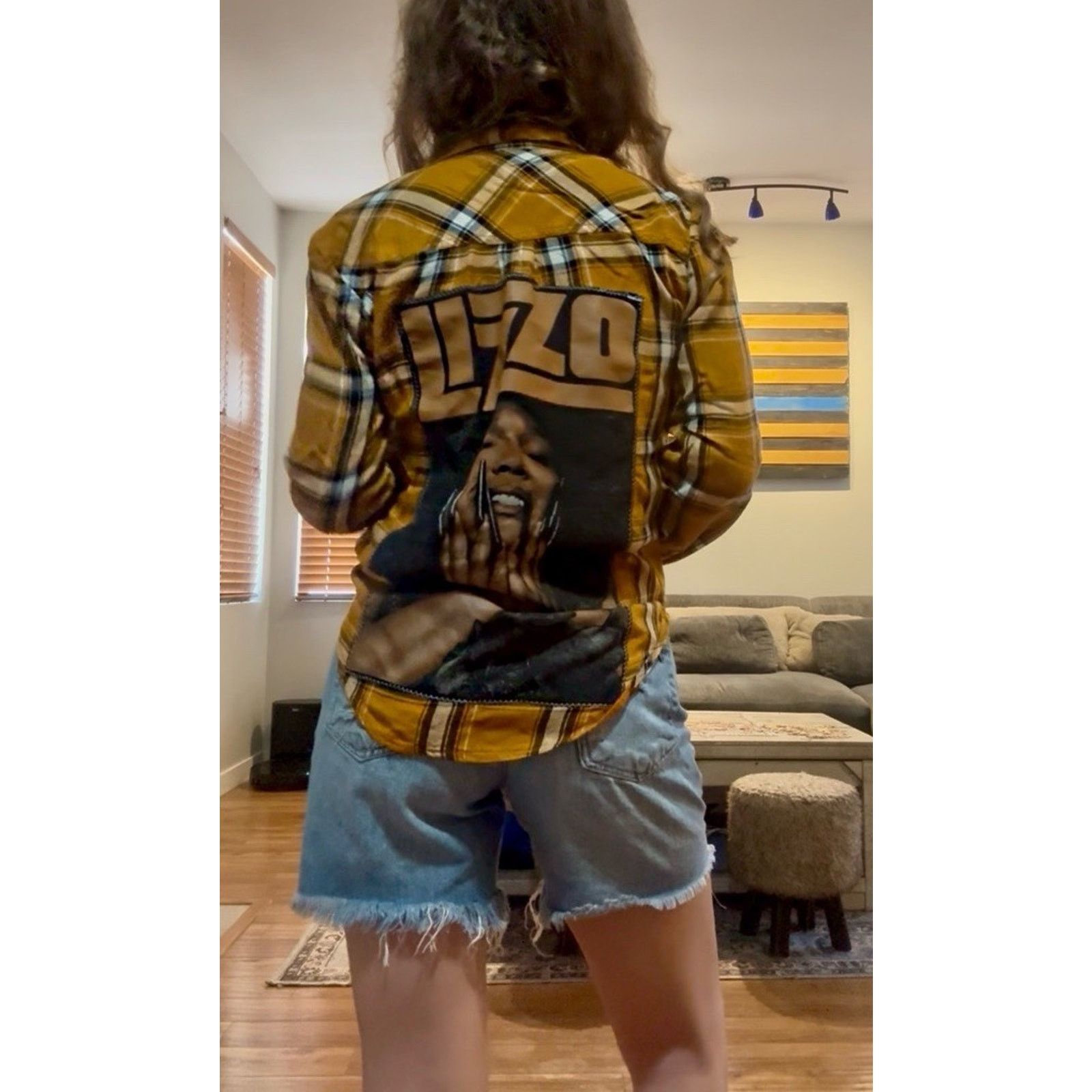 Other LIZZO Plaid Flannel Rap Hip Hop Plaid Flannel Shirt Blouse Size S / US 4 / IT 40 - 1 Thumbnail