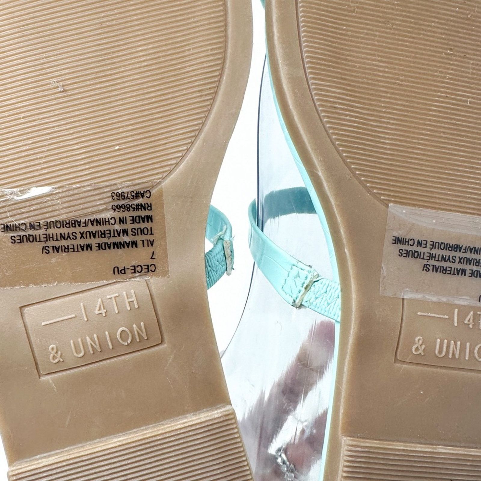 14th & Union 14th & Union Cece Blue Toe Thong Sandals, NEW Size 7 Size US 7 / IT 37 - 12 Thumbnail