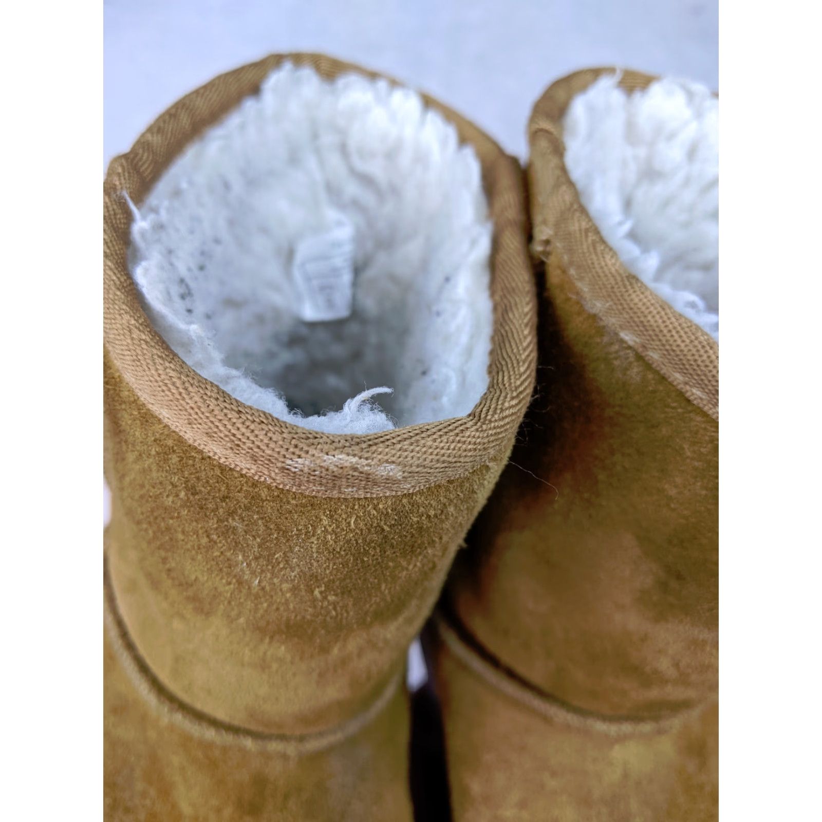 Ugg VINTAGE Koolaburra by UGG Koola Short Boots Womens 3 35 Beige Suede Sherpa Boots Winter Snow Womens Shoes Size 26" / US 2 / IT 38 - 7 Thumbnail