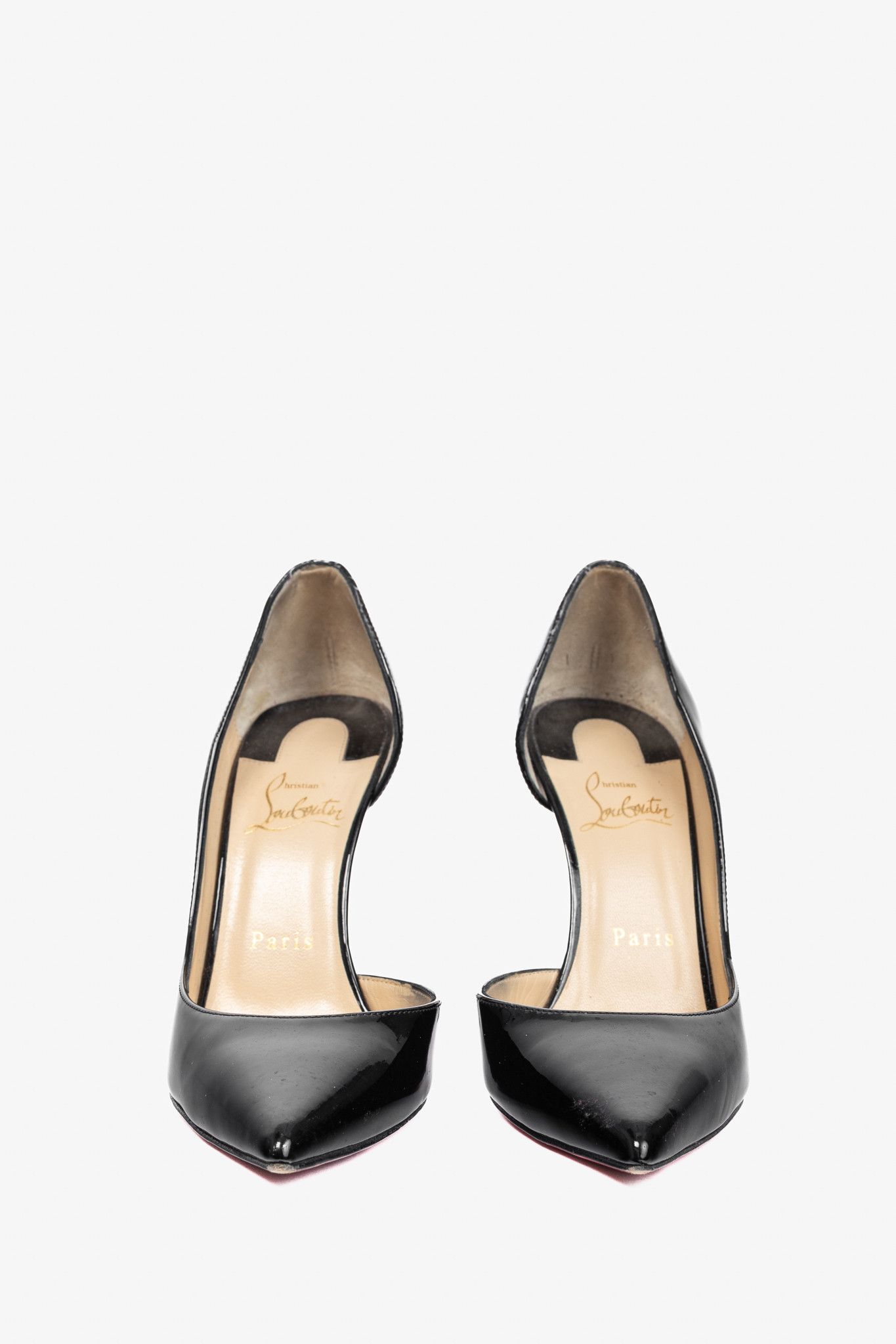 Christian Louboutin Christian Louboutin Iriza Patent Pointed Toe d'Orsay Pumps Size US 7.5 / IT 37.5 - 2 Thumbnail