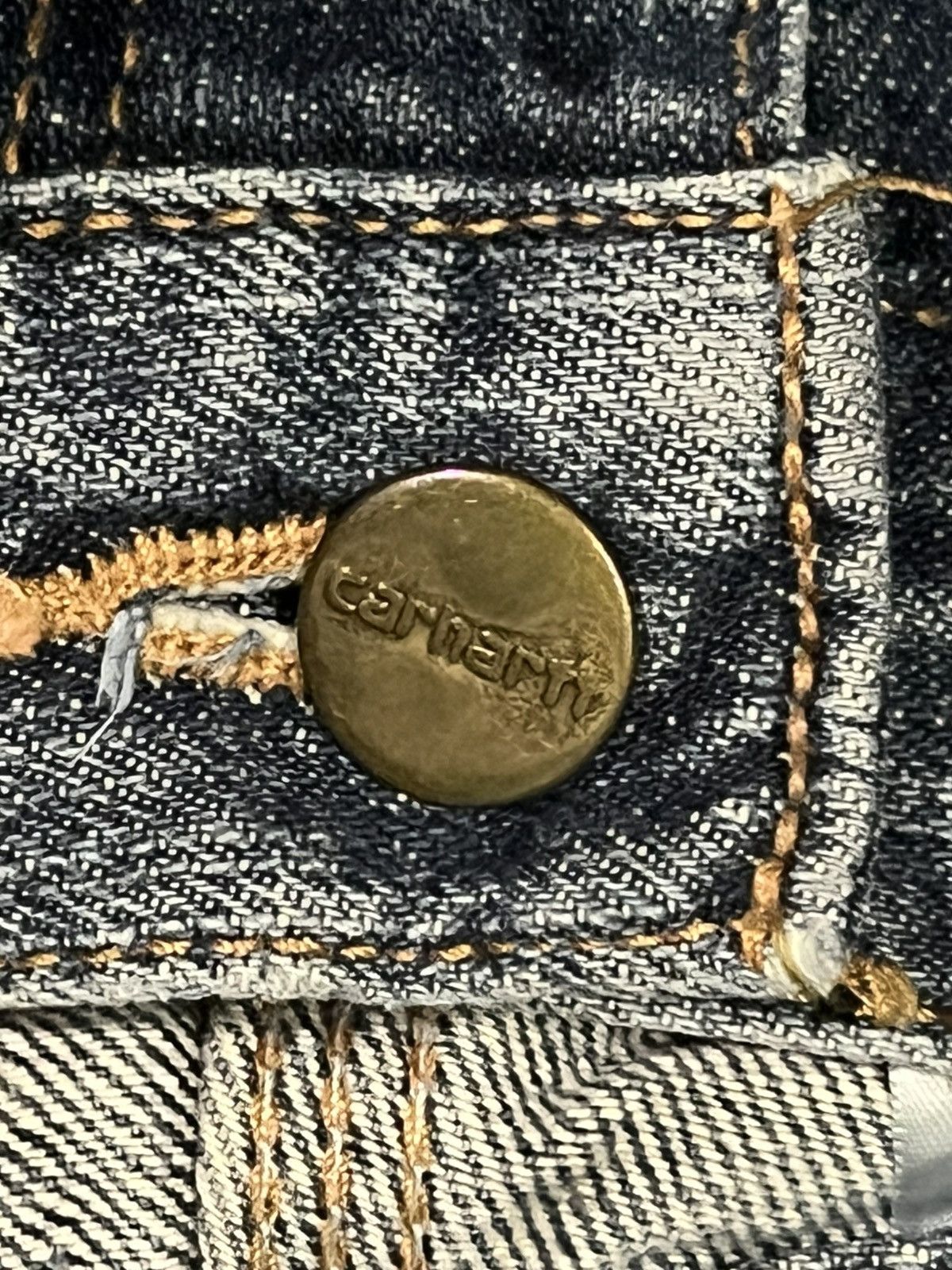 Carhartt Vintage Carhartt Blue Washed Distressed Classic Fit Jeans Size US 36 / EU 52 - 10 Thumbnail