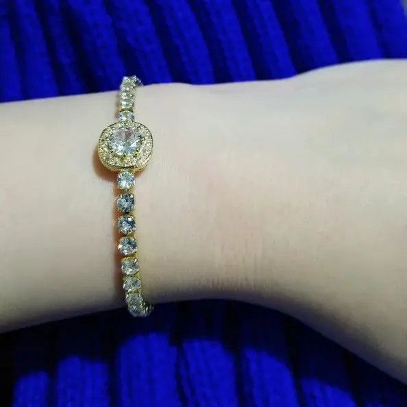 Jewelry Kawakami x Rieko Rhinestones Adjustable Braclet Size ONE SIZE - 5 Thumbnail
