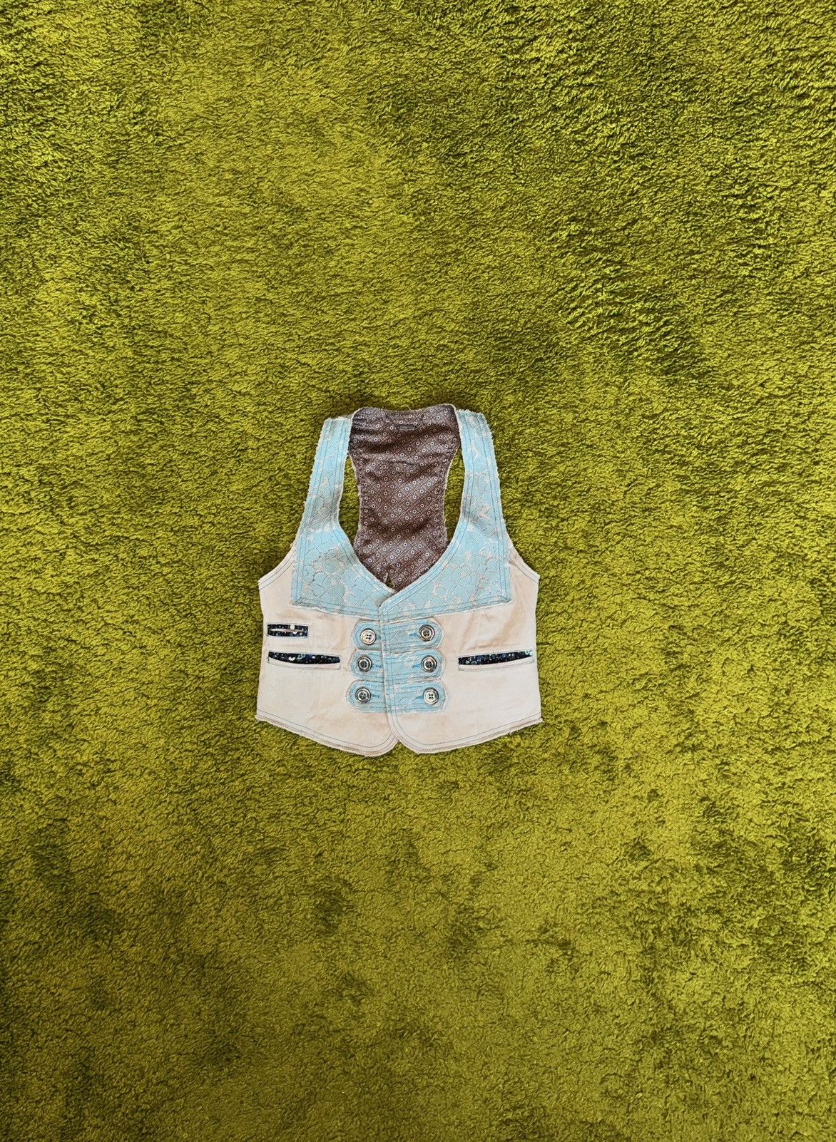 Custo Barcelona × Hysteric Glamour × Vintage Custo Barcelona 2000s vintage vest gilet Y2K Size S / US 4 / IT 40 - 1 Thumbnail