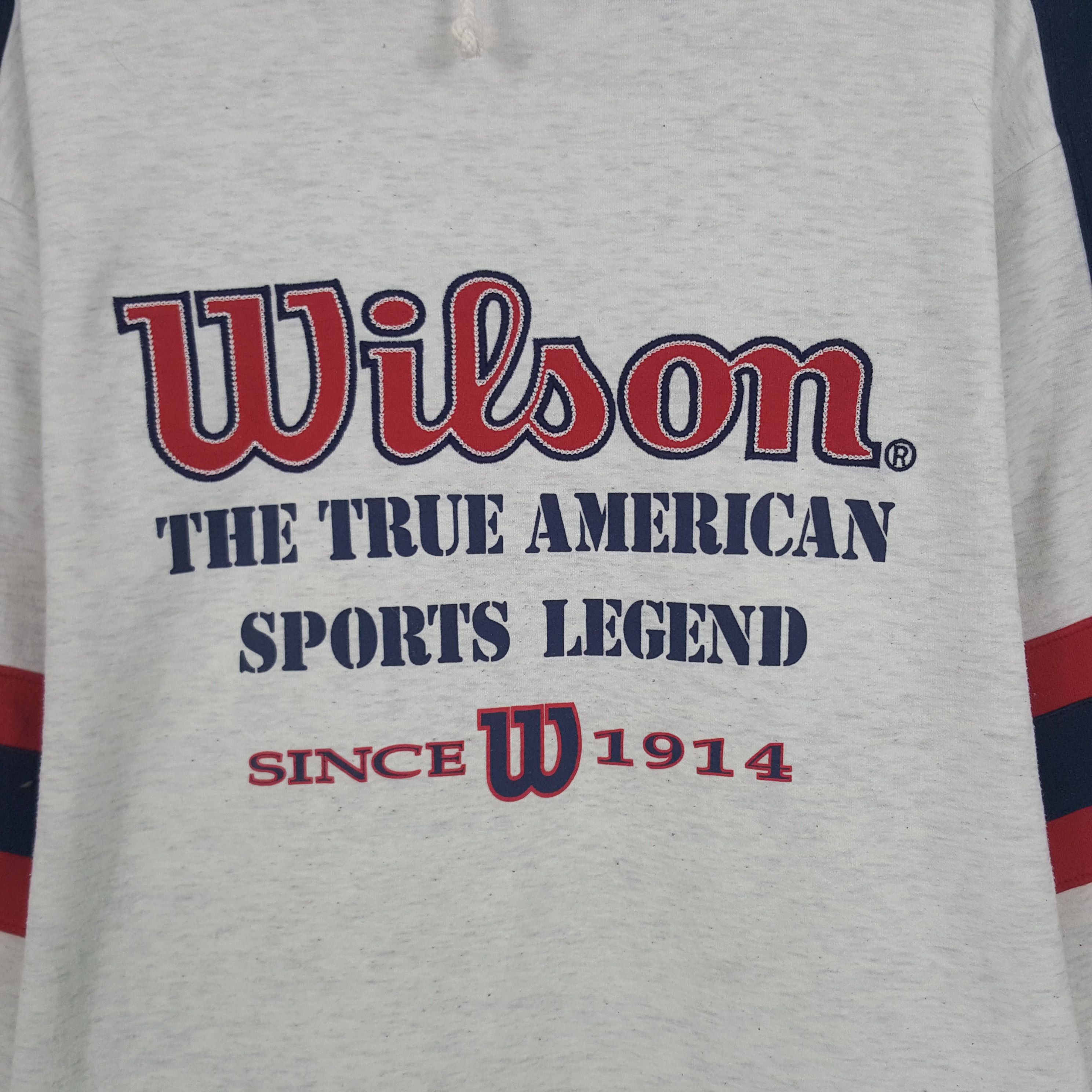 Vintage × Wilson Vintage Wilson Embroidery Sweatshirt Size US L / EU 52-54 / 3 - 2 Thumbnail