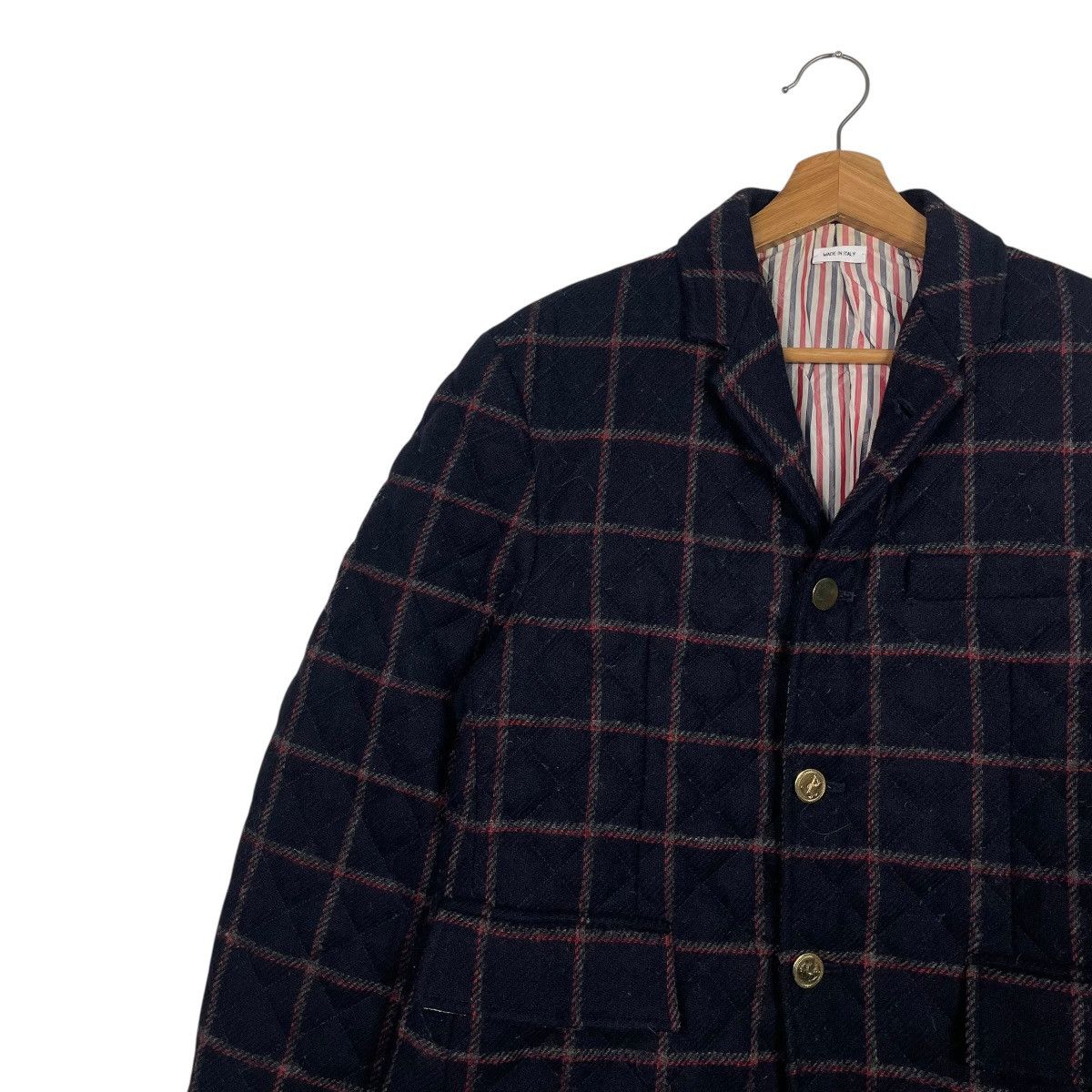 Thom Browne Thom Browne Wool Tartan Casual Jacket Size US M / EU 48-50 / 2 - 6 Thumbnail