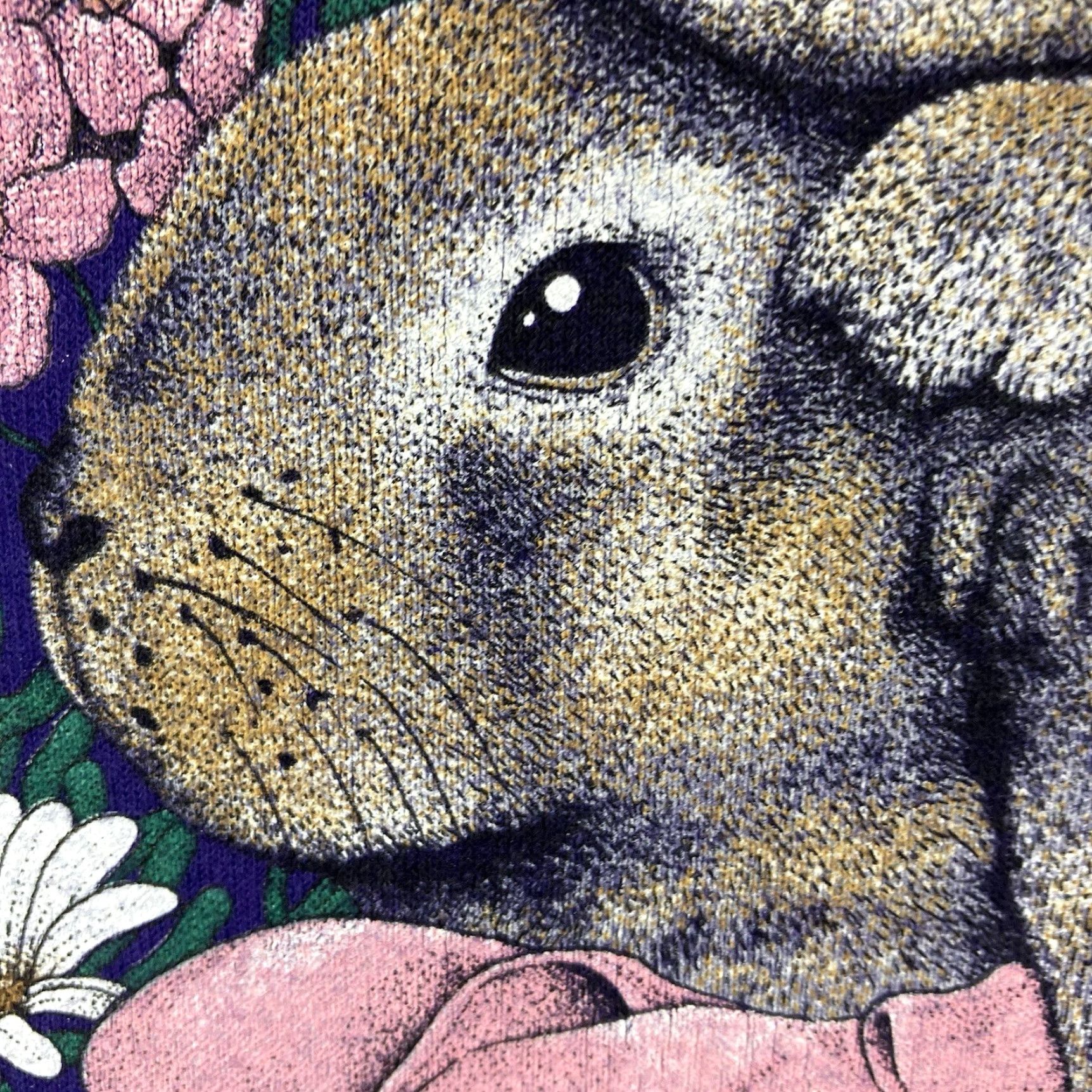 Jerzees VINTAGE Jerzees Bunny Rabbit T Shirt Adult XL Purple 90s Easter Graphic Tee Mens Boys Womens Size US XL / EU 56 / 4 - 7 Thumbnail