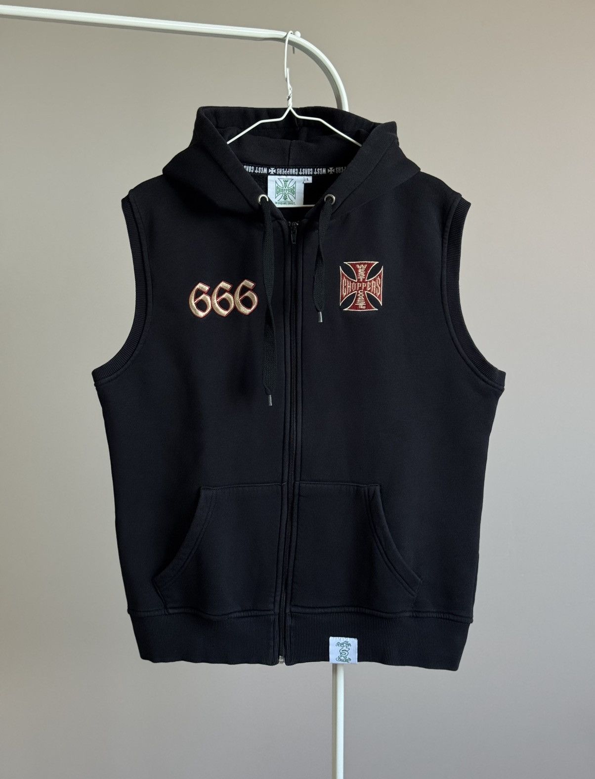 West Coast Choppers West Coast Chopper Big Cross Logo Sweatshirt vest hoodie Size US L / EU 52-54 / 3 - 1 Thumbnail