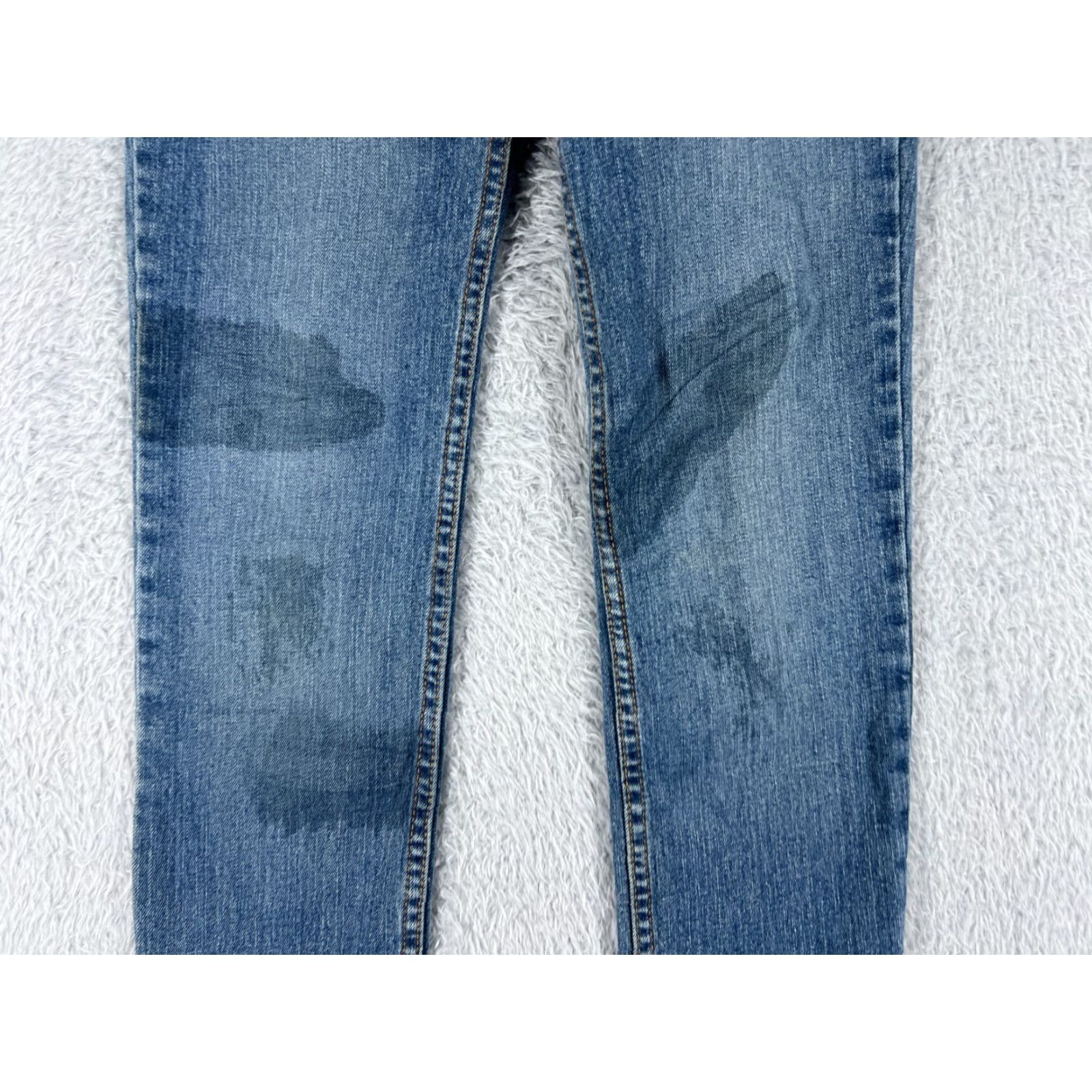 Obey OBEY Jeans 0 24x29 Blue Denim Straight Ankle Zip Studded Womens Size 25" / US 0 / IT 36 - 3 Thumbnail