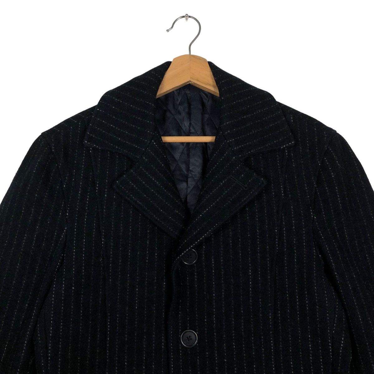 Japanese Brand 🔥90’s Double Breast Biker Jacket Ships Luxury Stripe Design Size US L / EU 52-54 / 3 - 2 Thumbnail
