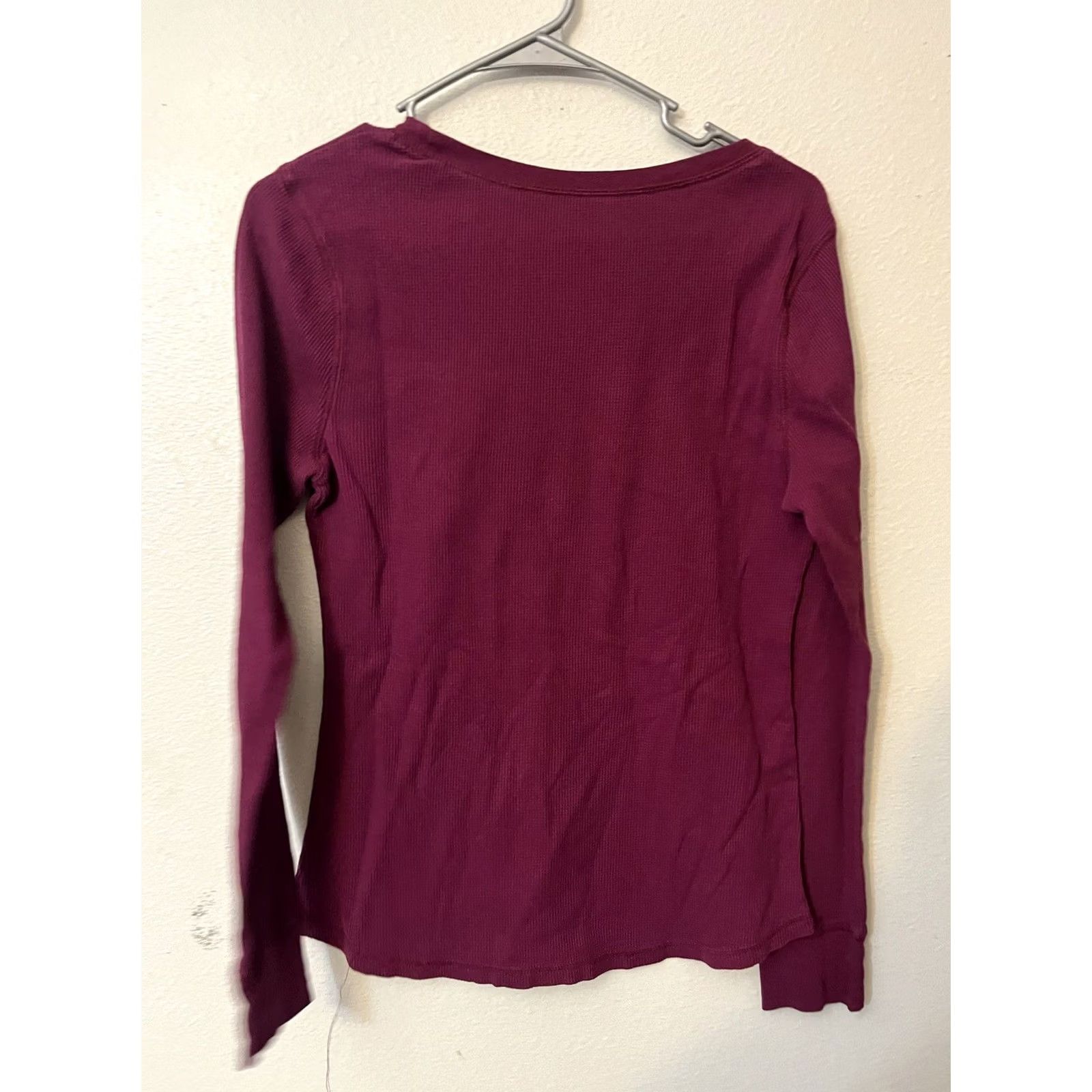 Old Navy Old Navy Women's T-Shirt Long Sleeve Purple Round Neck Athletic Fit L Size L / US 10 / IT 46 - 3 Thumbnail