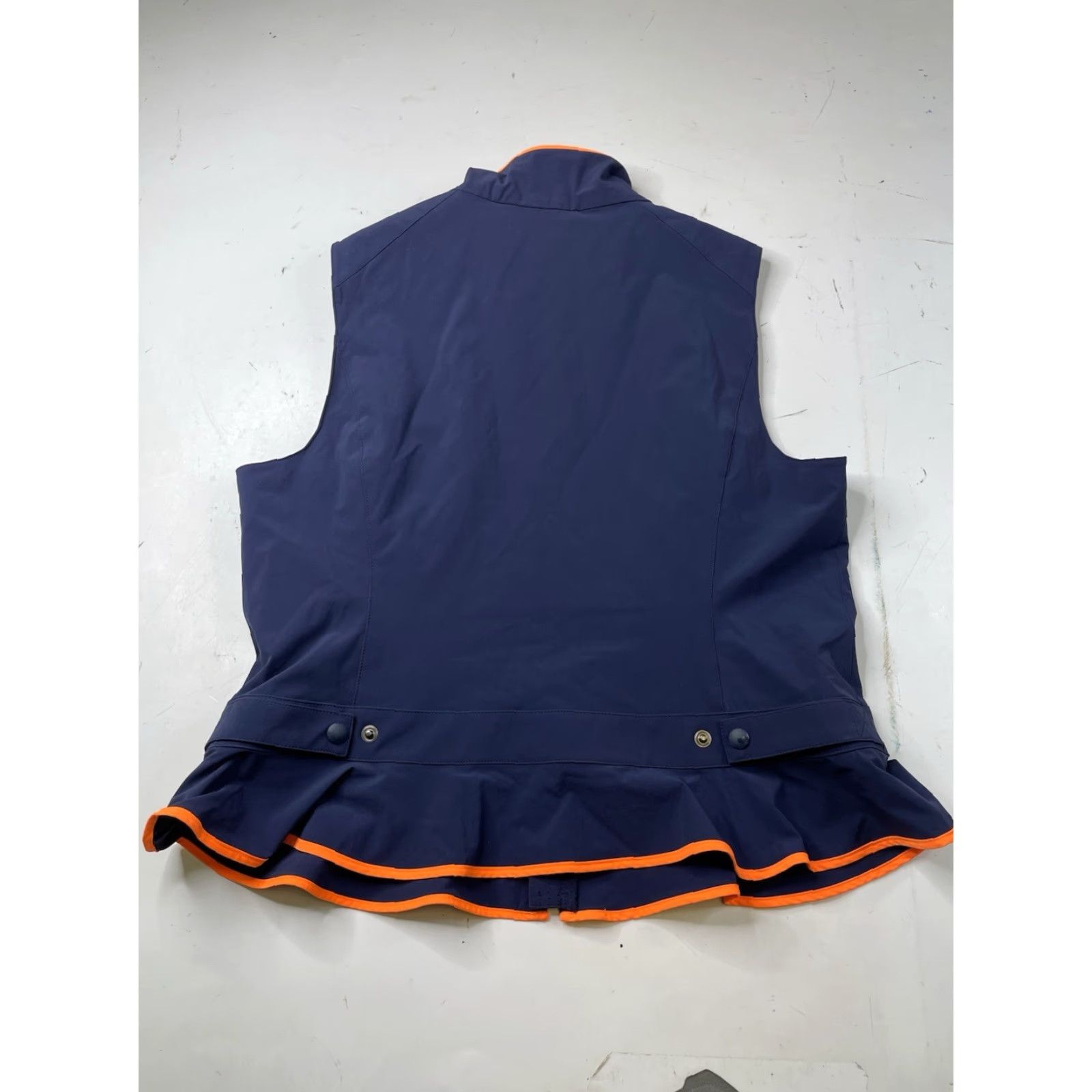 Ralph Lauren Polo Golf Jacket Women XL Navy Zip Up Sleeveless Pockets Lightweight Lined Windbreaker Sports Athleisure Size XL / US 12-14 / IT 48-50 - 6 Thumbnail