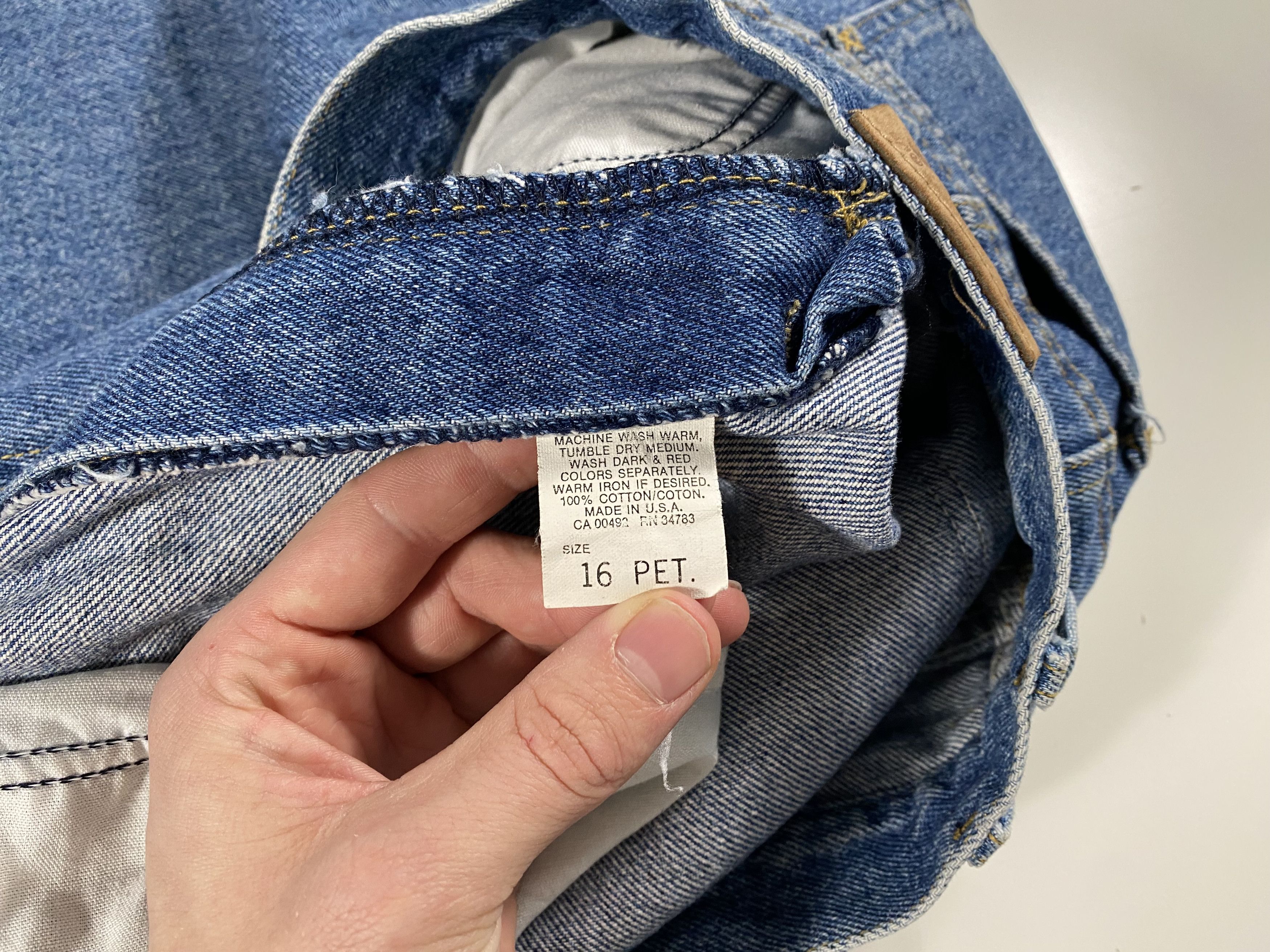 Lee Vintage 80s Union Made Lee Riders Relaxed fit jeans 31x27 Size 31" - 5 Thumbnail