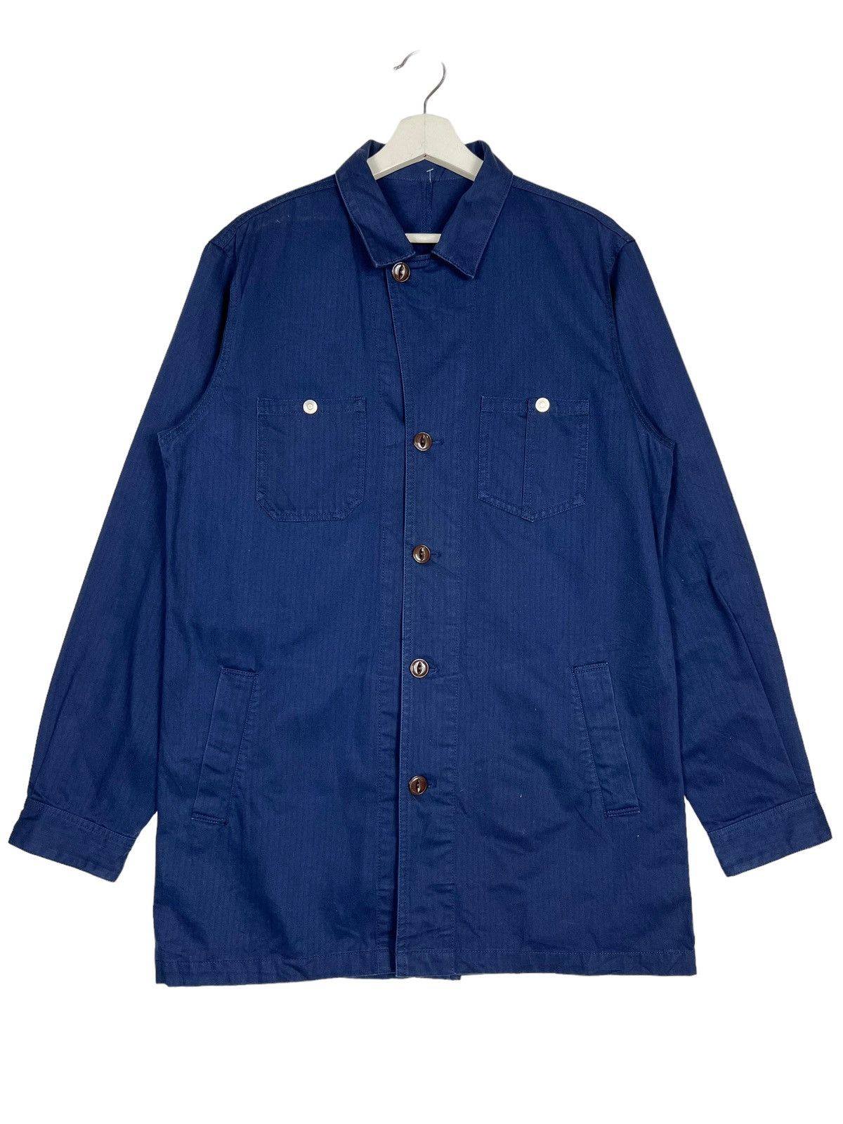 Japanese Brand 🔥 ANOTHER SIDE SQUARE CHORE JACKET Size US XL / EU 56 / 4 - 1 Thumbnail