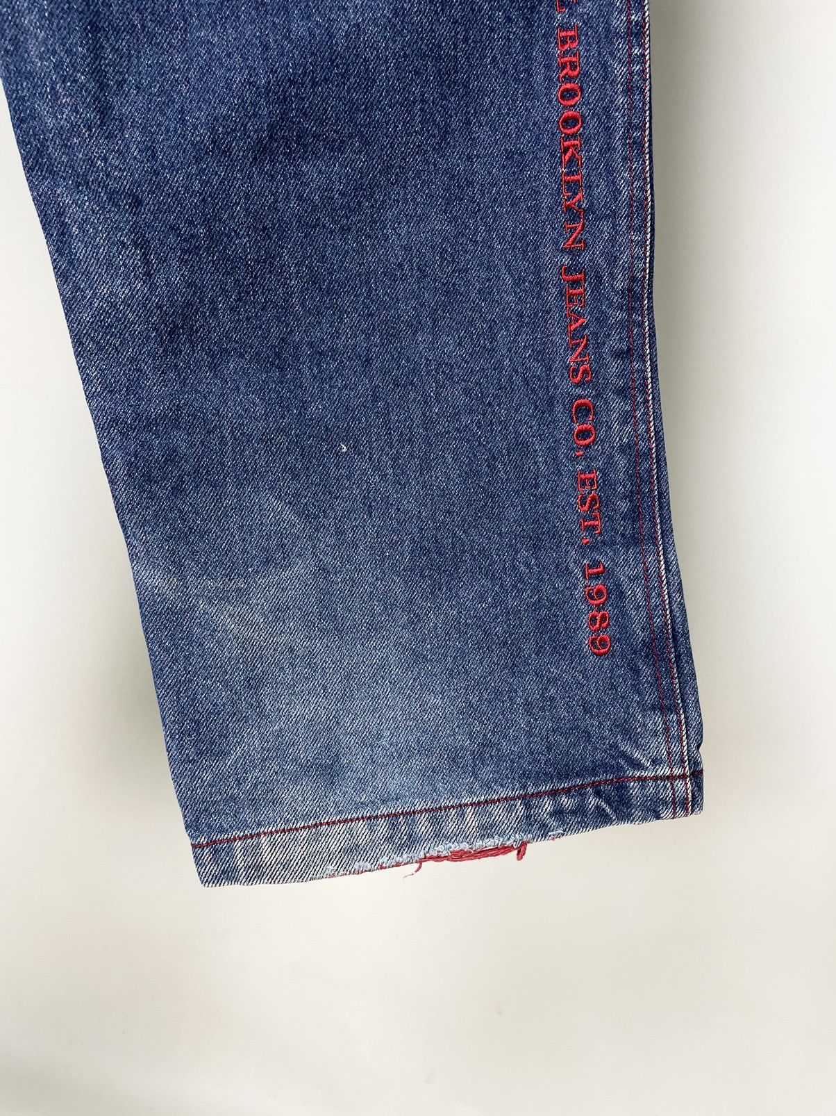 Karl Kani Karl Kani Vintage 90’s 👺 Embroidered Hip Hop Jeans like Fubu Size US 28 / EU 44 - 8 Thumbnail