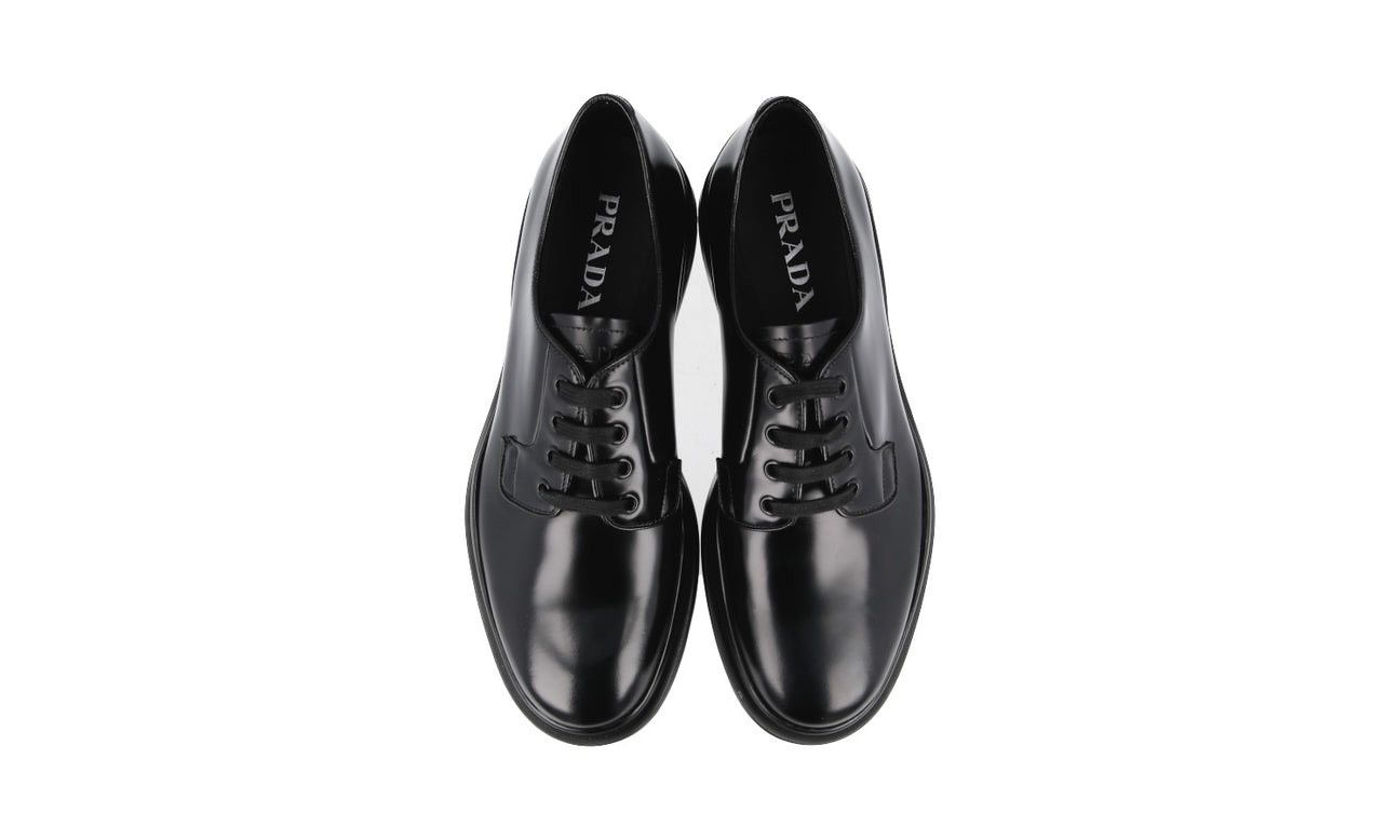 Prada Prada Levitate Brushed Leather Derby Shoes Size US 8 / EU 41 - 1 Thumbnail