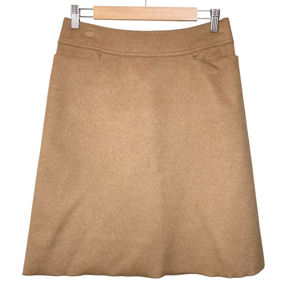 Other FOXEY Baby Camel Trapeze Skirt Textile Skirts DUTY FREE for USA