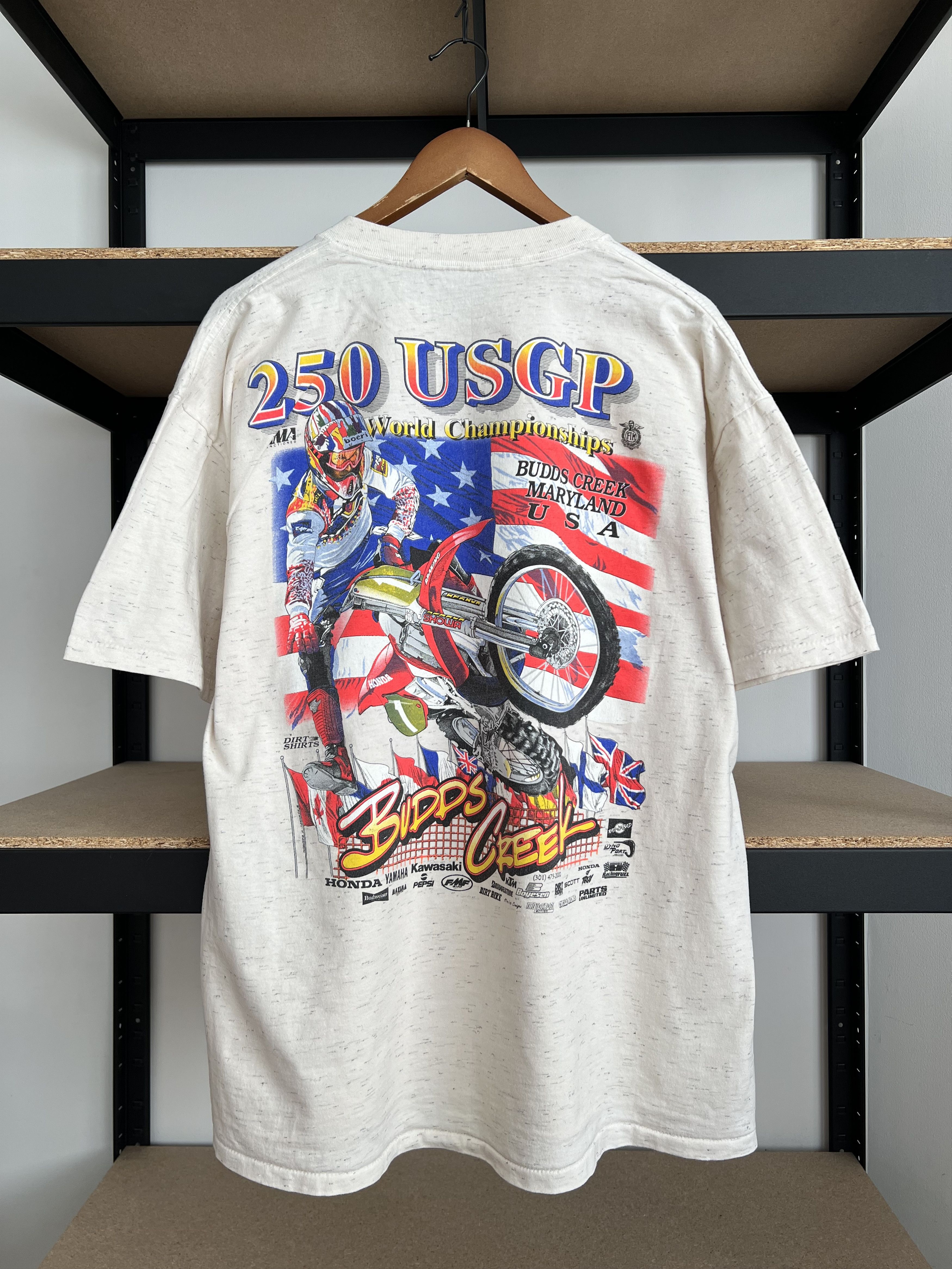 Vintage Vintage 90s 250 USGP AMA Motocross Supercross Racing Honda Size US XL / EU 56 / 4 - 1 Thumbnail
