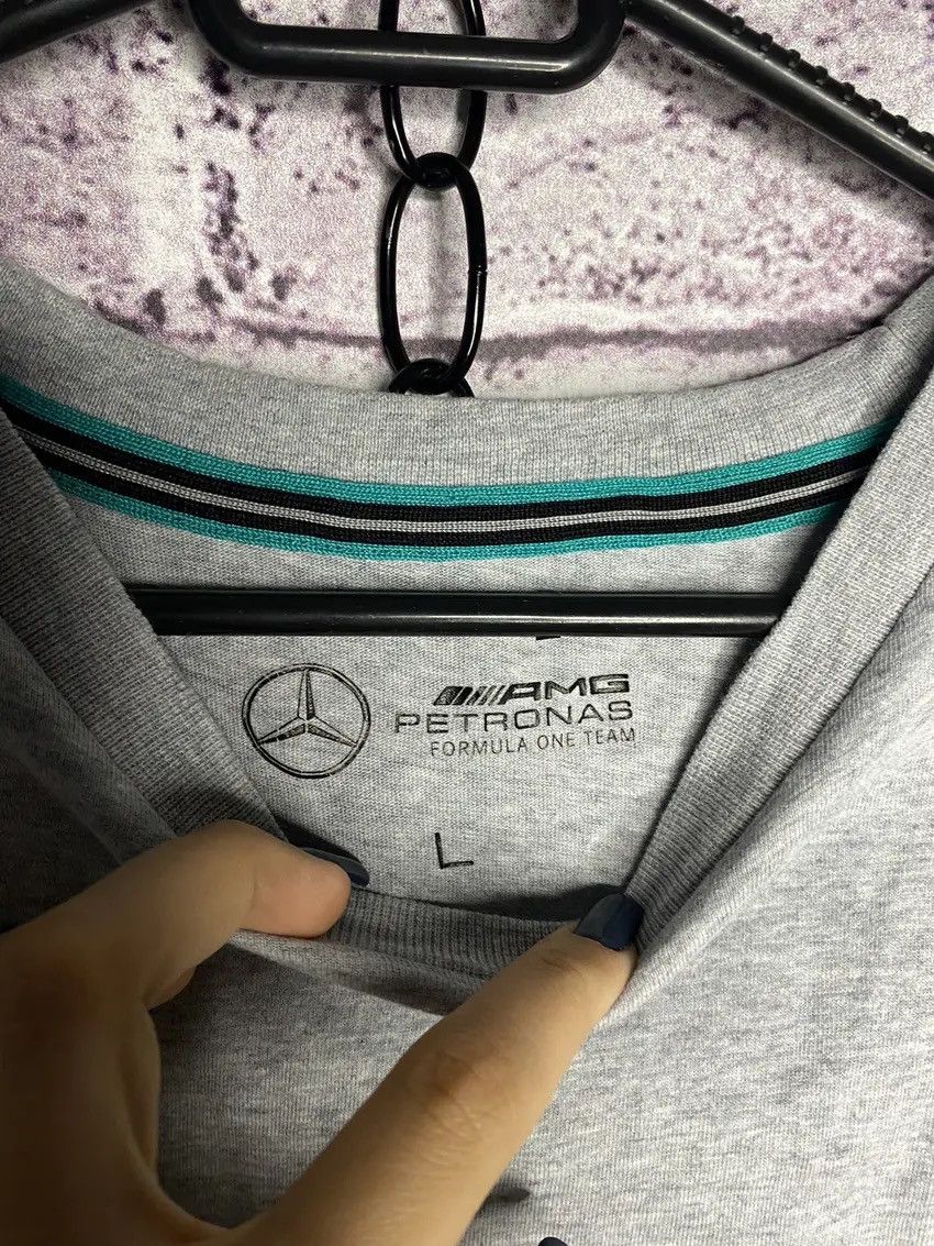 Mercedes-Benz Men's grey Mercedes Benz amg petronas f1 tee racing Size US L / EU 52-54 / 3 - 3 Thumbnail