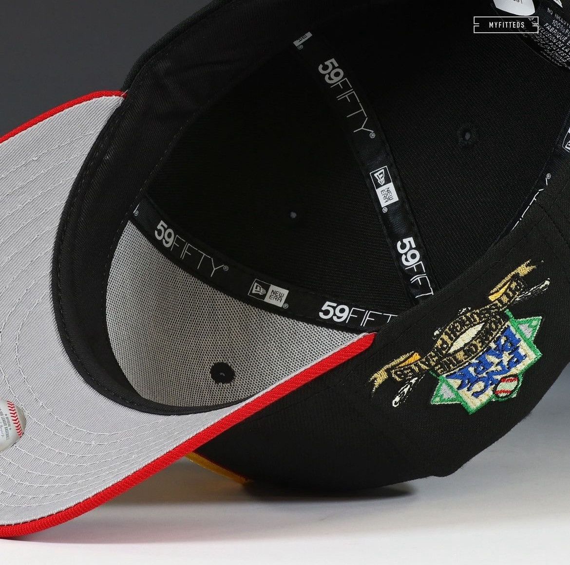 MyFitteds 7 1/4 PNC PARK HOME OF THE PiTTSBURGH PiRATES RED ViSOR 5950 Size ONE SIZE - 7 Thumbnail