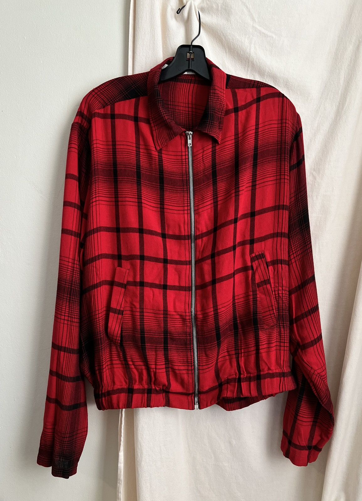 Alexander McQueen McQ Alexander McQueen Tartan Print Zip Shirt Jacket 52 Size US M / EU 48-50 / 2 - 1 Thumbnail