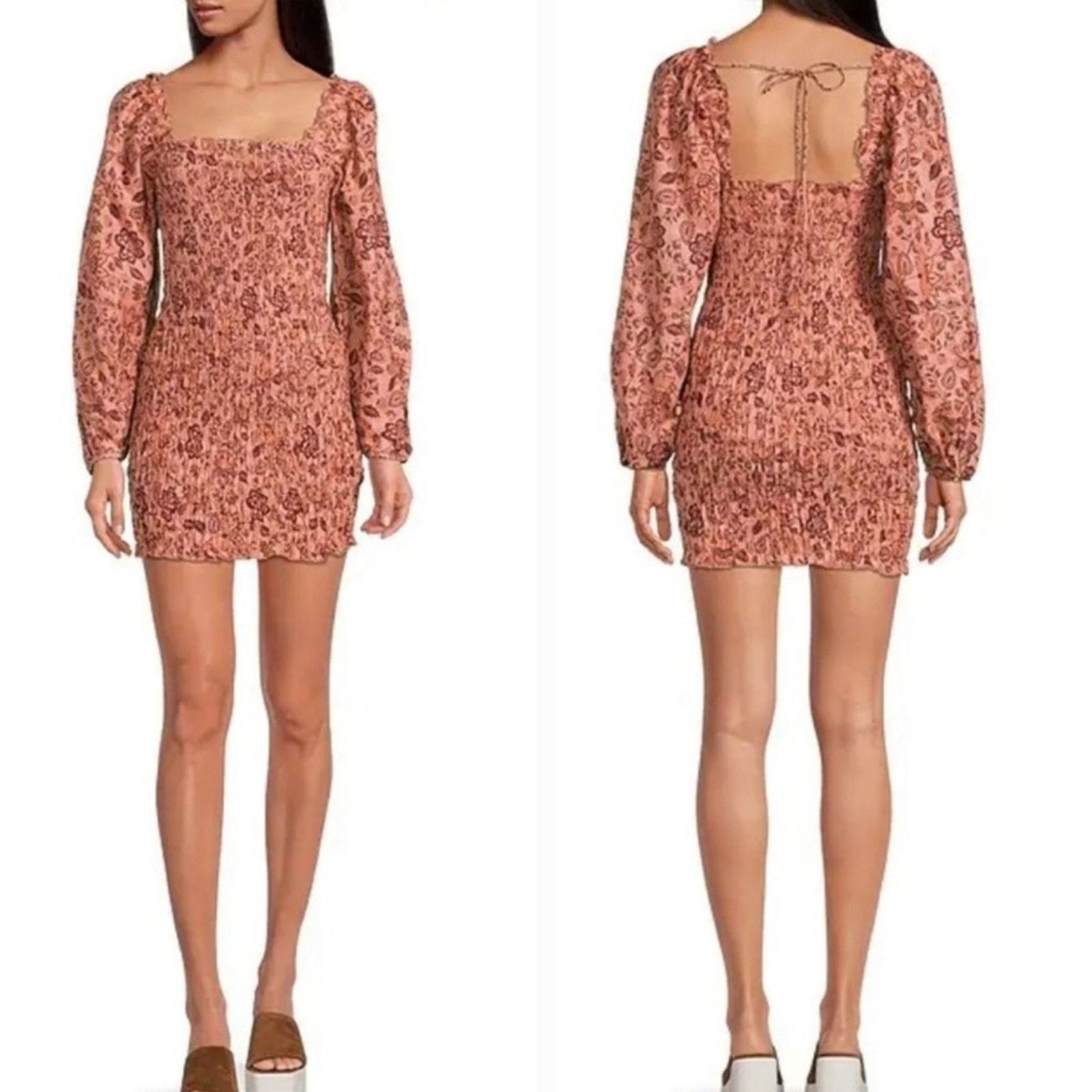Free People Free People Smock It To Me Mini Dress Size S / US 4 / IT 40 - 4 Thumbnail