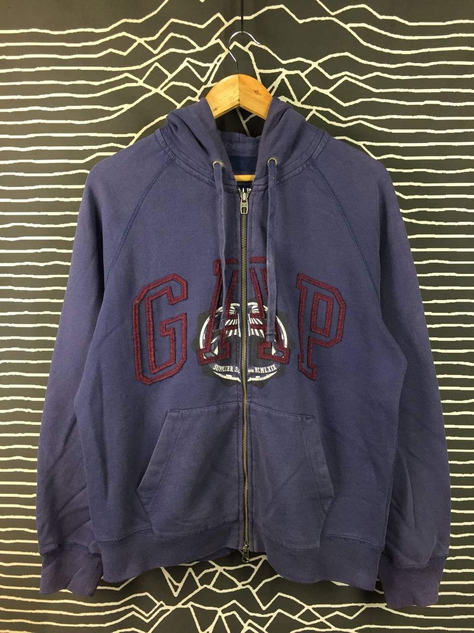 Gap GAP Spell Out Embroidered Logo Full Zip Hoodie Size M Size US M / EU 48-50 / 2 - 1 Thumbnail