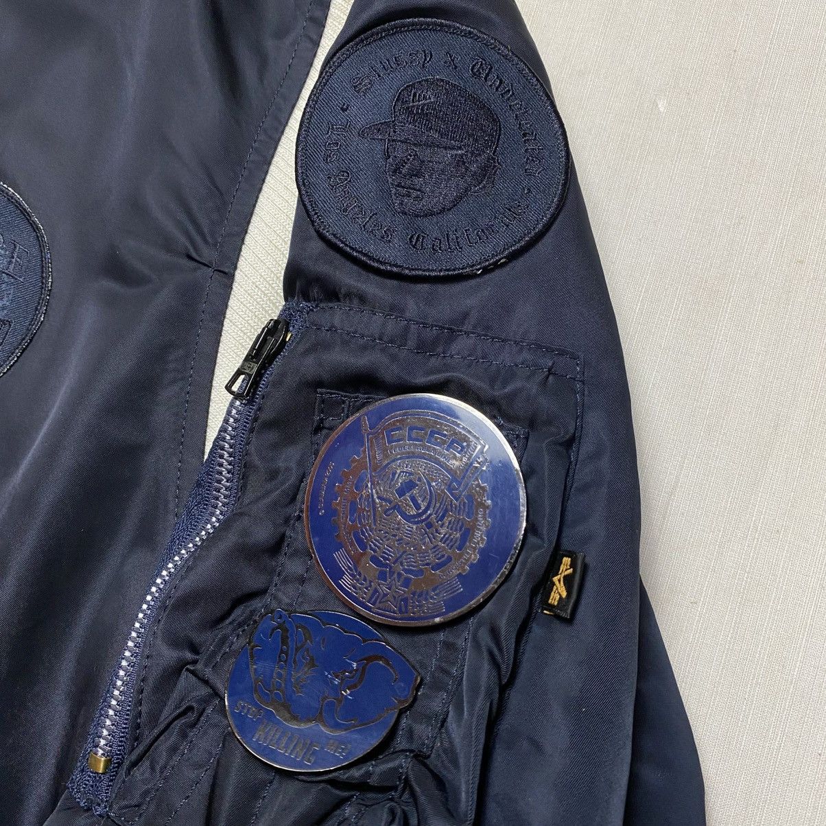 Stussy Stussy x FragmentDesign x Alphaindustries MA-1 Bomber Jacket Size US M / EU 48-50 / 2 - 15 Thumbnail