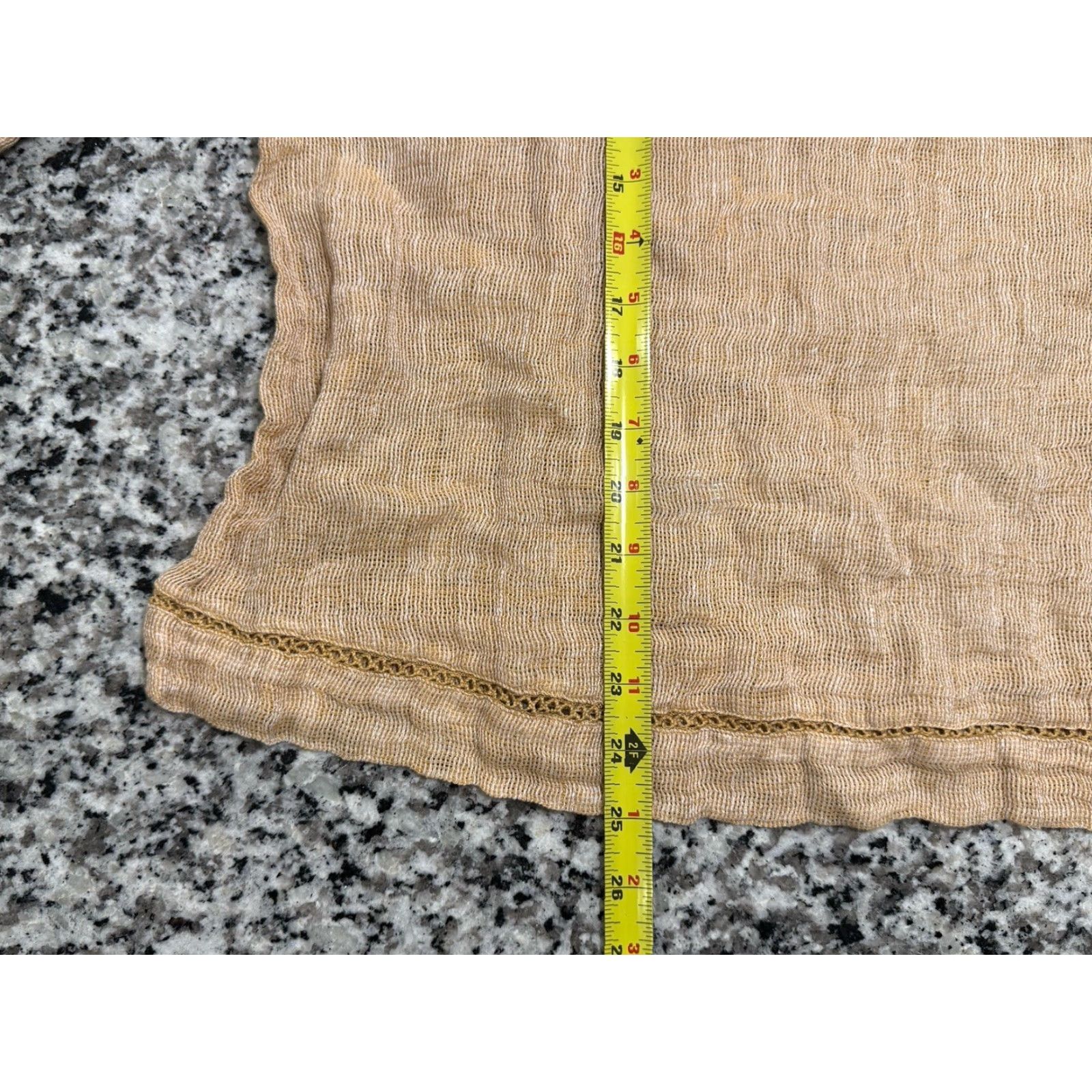 J. Jill VINTAGE NWT J. Jill Love Linen Womens Blouse Beige White 3/4 Sleeve Scoop Neck Petites L (Note: If item is not vintage, omit "VINTAGE") Size L / US 10 / IT 46 - 5 Thumbnail