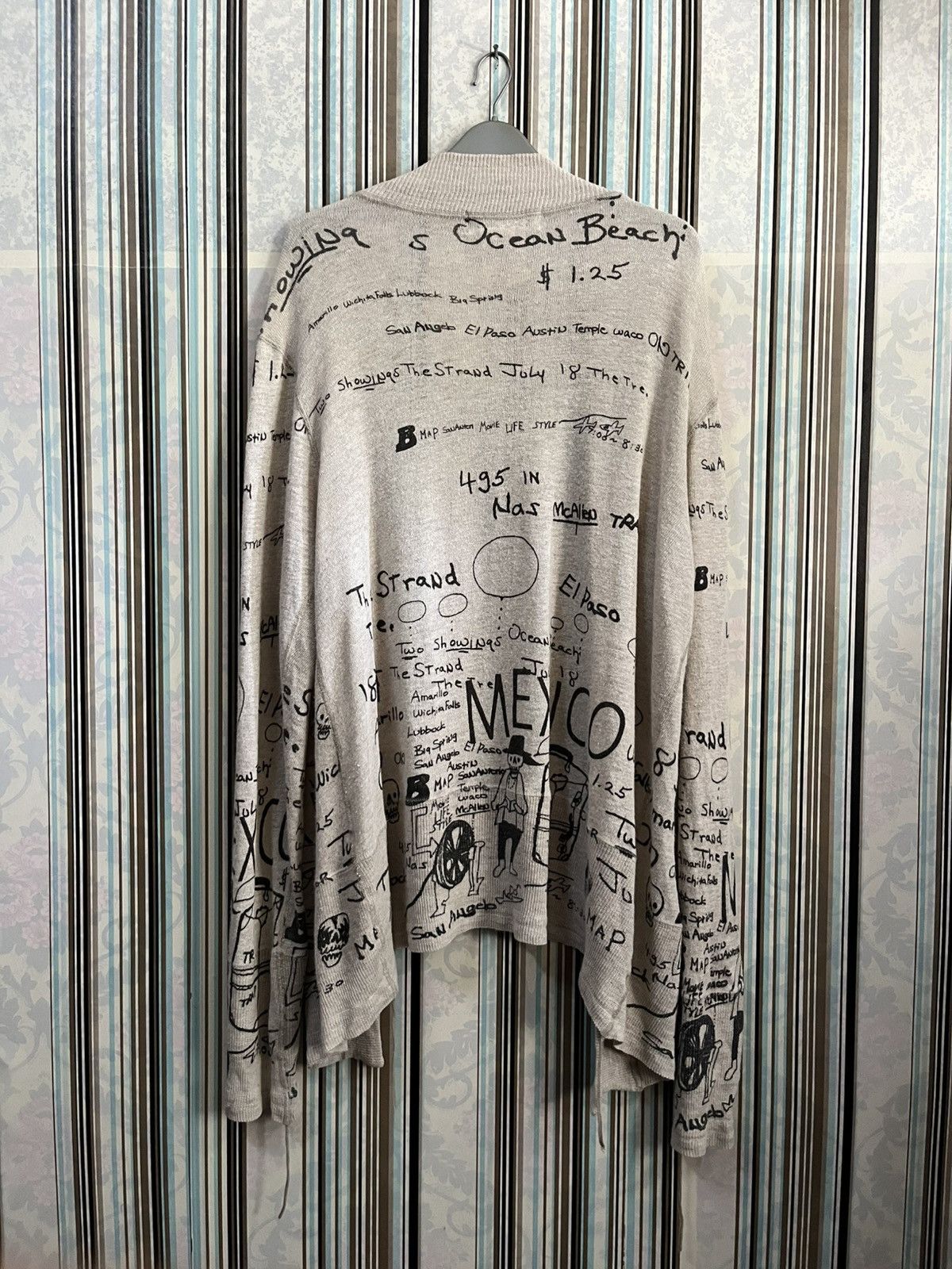 Remi Relief 2000s hand-written cardigans arts culture travel #I Size L / US 10 / IT 46 - 2 Thumbnail