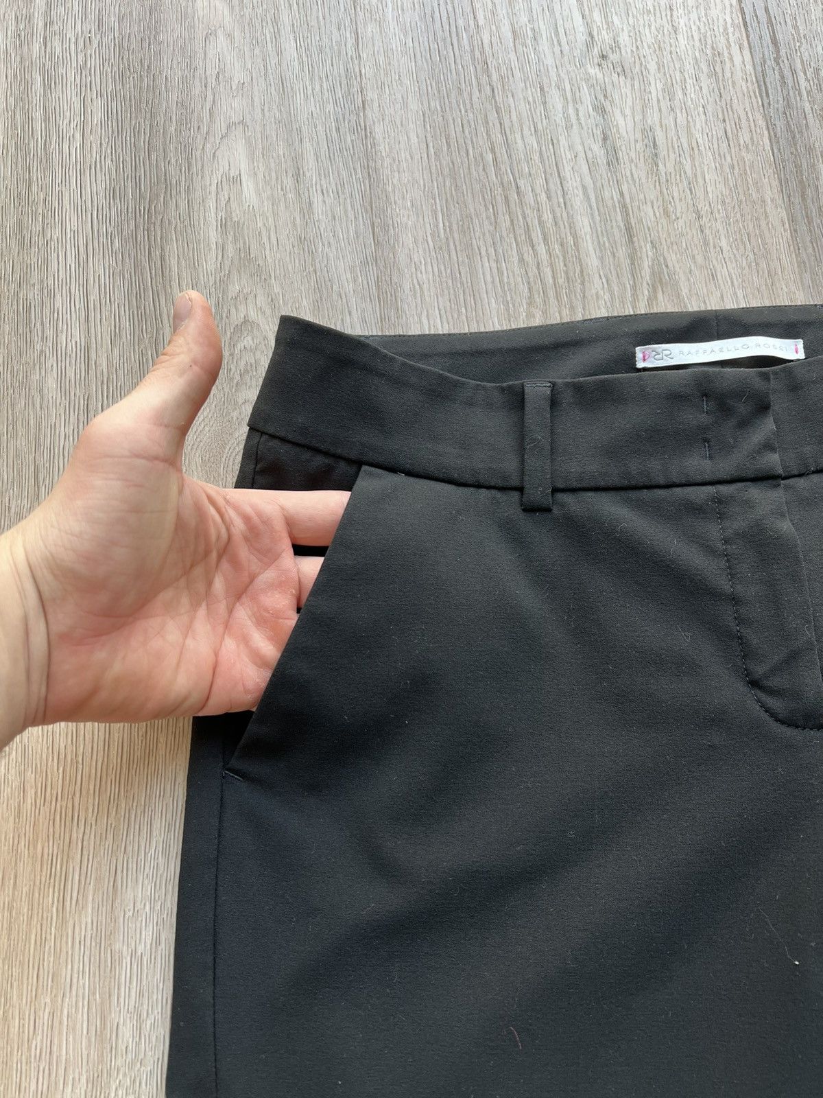 Designer Raffaello Rossi Dora O Black Pants Classic Trousers Size 40" / US 18 - 4 Thumbnail