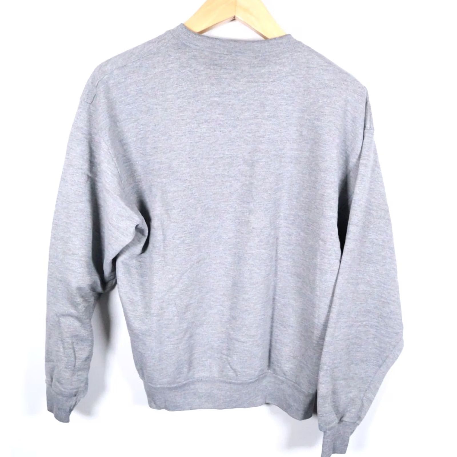 Vintage VINTAGE 90s Sweatshirt Mens Large Heather Gray Lightweight Pullover Crewneck Cotton Polyester Blank Regular Size US L / EU 52-54 / 3 - 2 Thumbnail