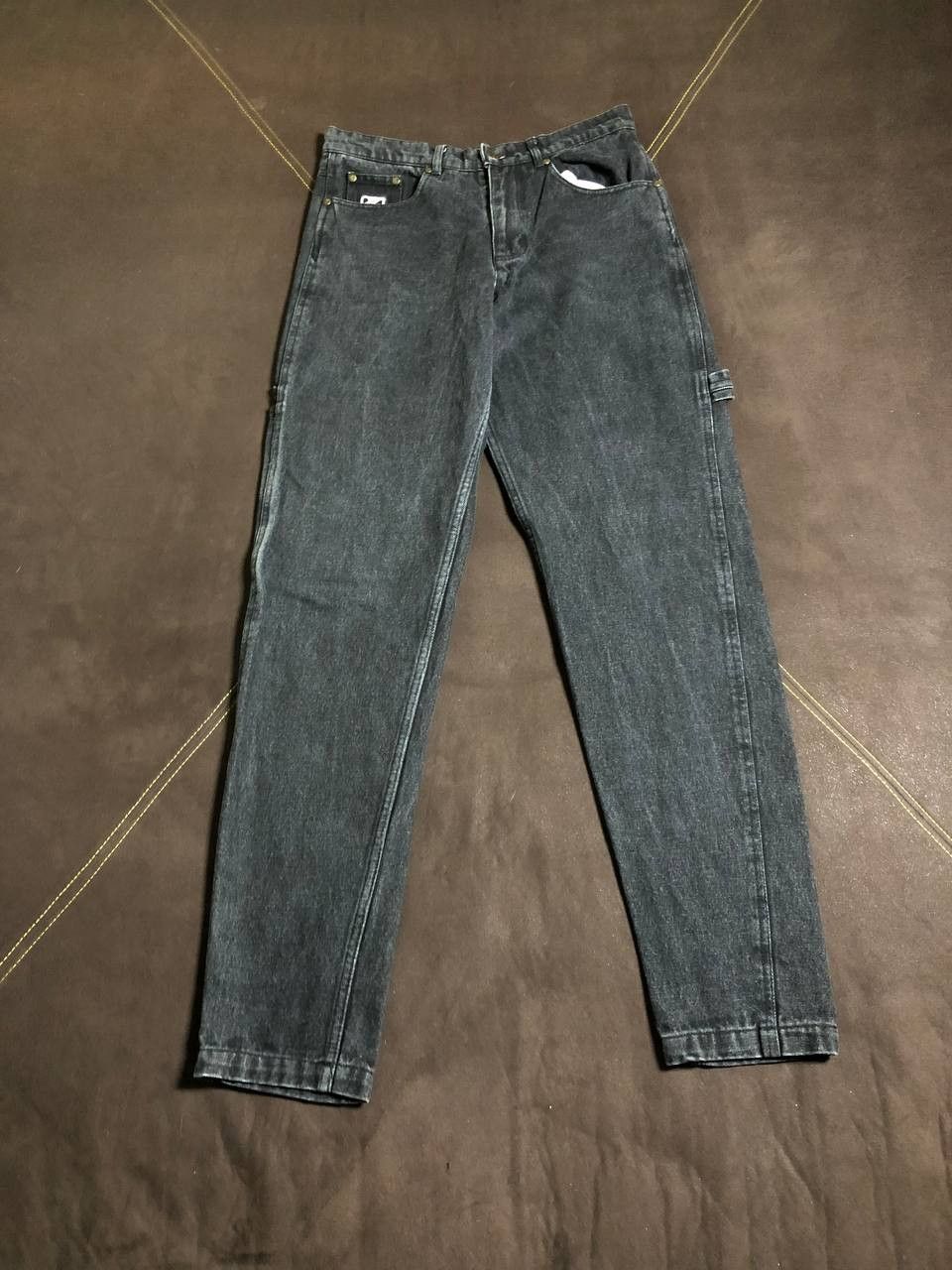 Karl Kani Mens Karl KANI Cargo Denim Jeans Embroidered Logo Size US 30 / EU 46 - 1 Thumbnail