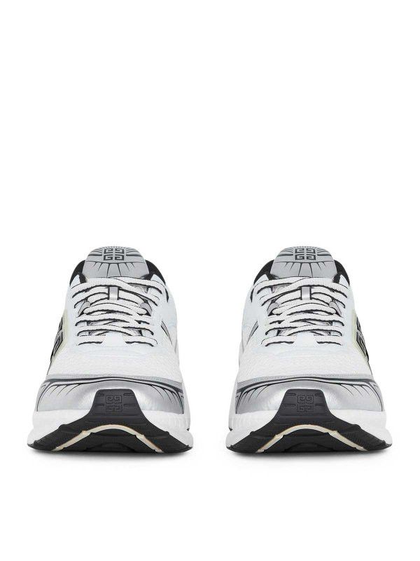 Givenchy o1lv12m1025 Nfnty 52 Low Top Runners in White Size US 12 / EU 45 - 2 Thumbnail