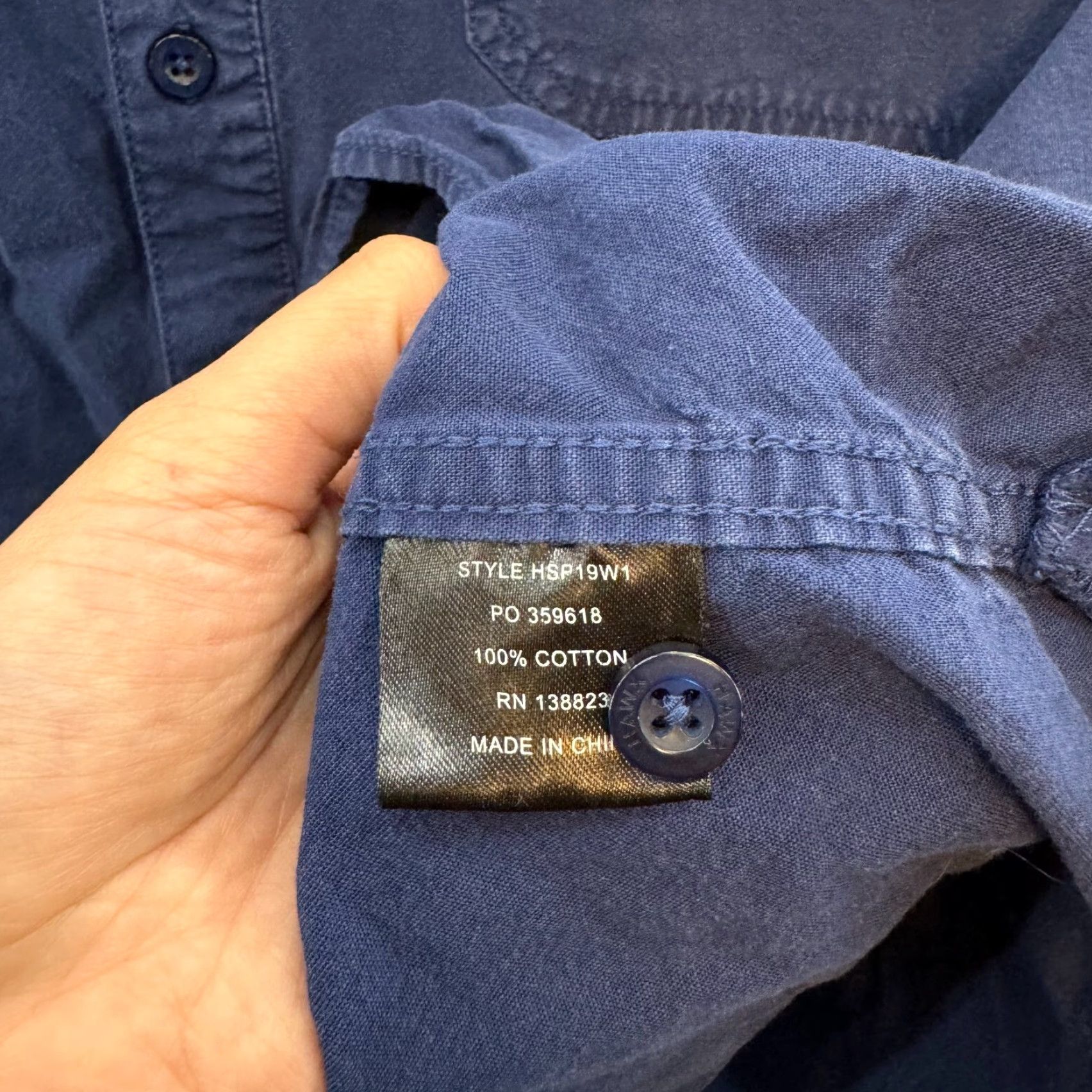 Vintage Hawx Button Shirt 2XL Mens Navy Blue Short Sleeve Workwear Utility Shirt Size US XXL / EU 58 / 5 - 7 Thumbnail