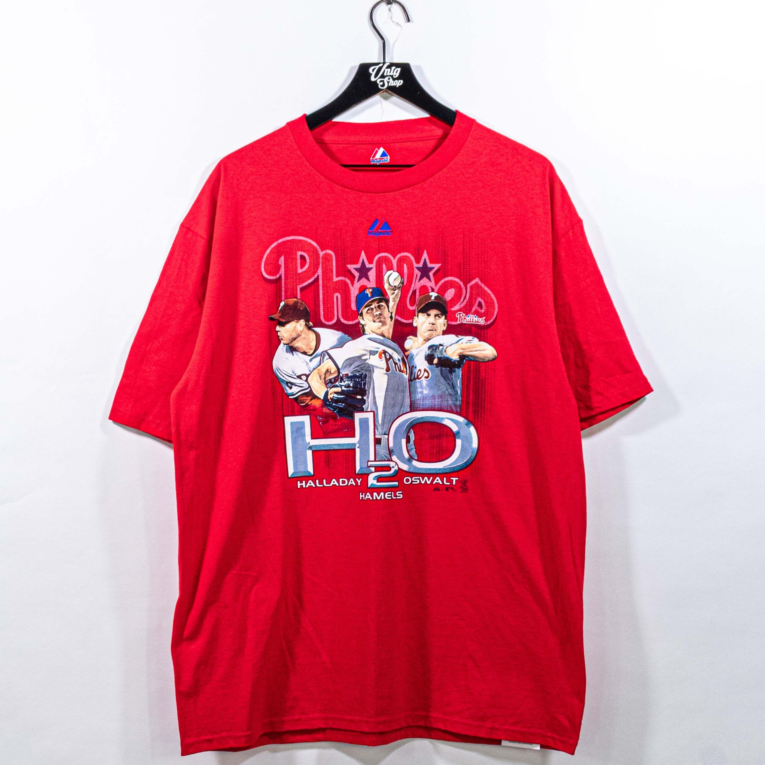 Majestic Philadelphia Phillies H2O Halladay Hamels Oswalt T-Shir Size US XL / EU 56 / 4 - 1 Thumbnail