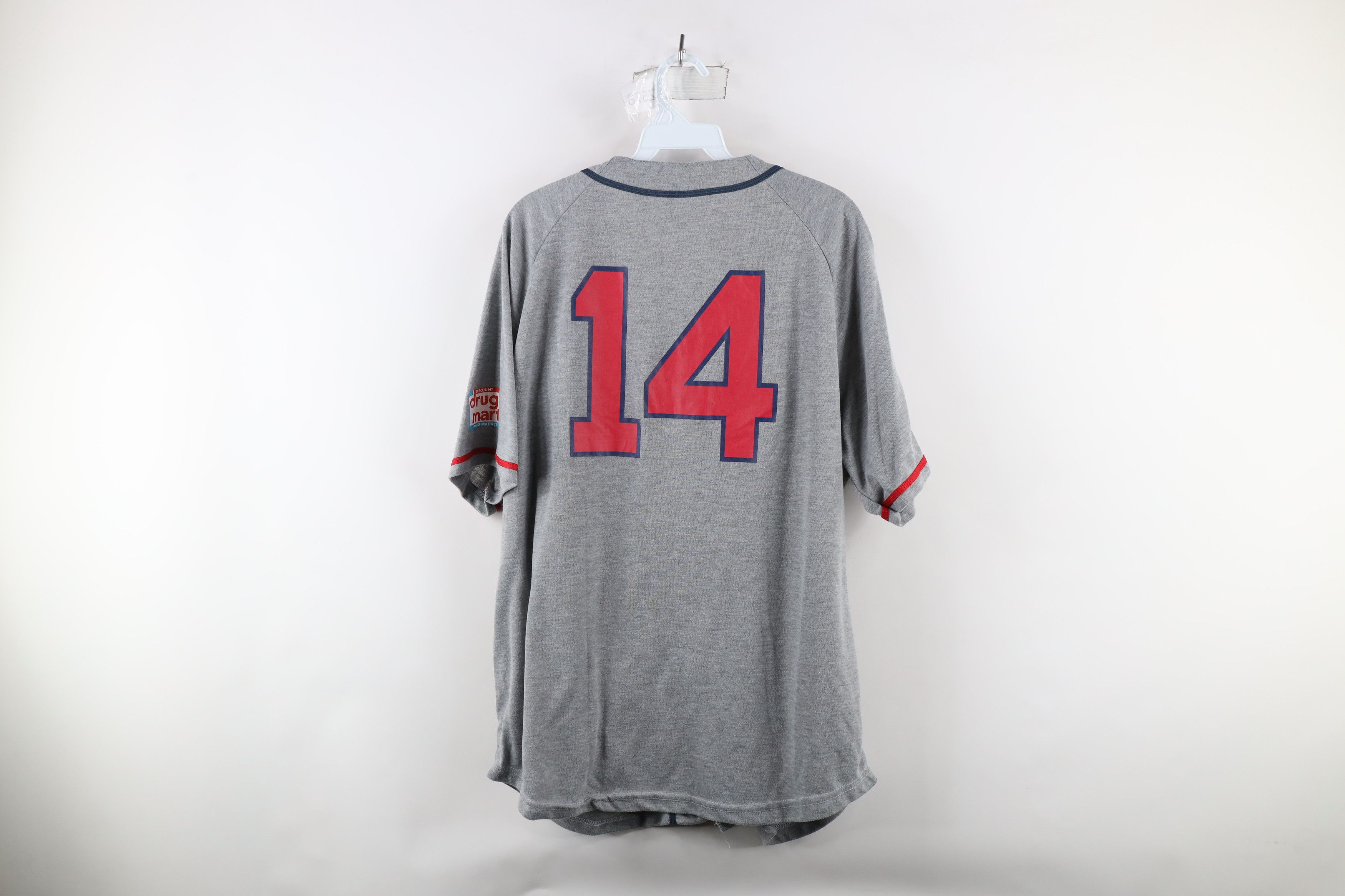 Vintage Vintage Spell Out Cleveland Indians Baseball Jersey Gray Size US XL / EU 56 / 4 - 11 Thumbnail