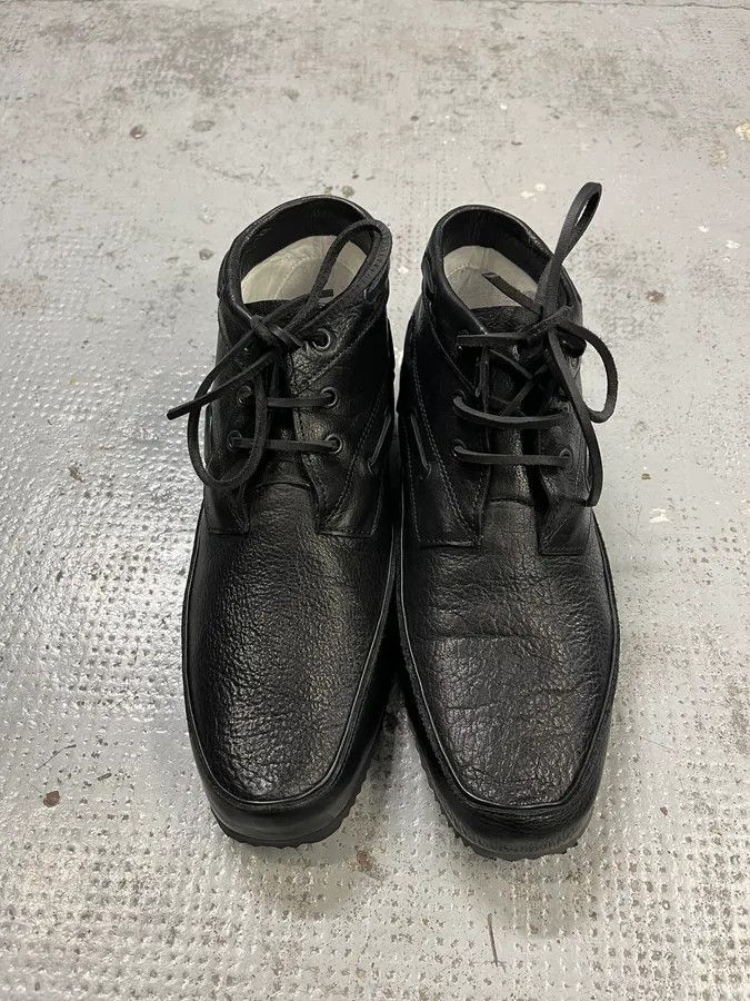 Marithe + Francois Girbaud Marithé + François Girbaud Ker Leather Laced Black Shoes Size US 8 / EU 41 - 4 Thumbnail