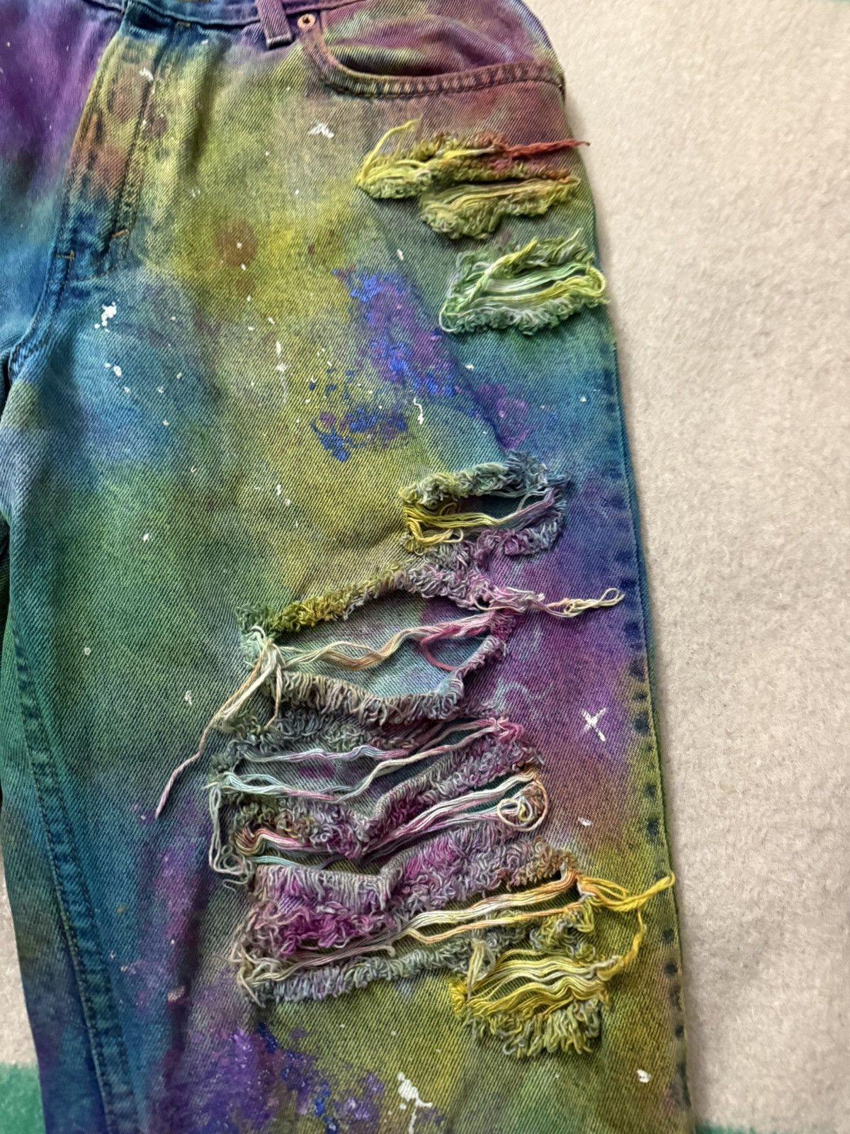 (SOUND)+(VISION) × Levi's × Levi's Vintage Clothing Vintage 90s Tie Dye Paint Splatter 550 Levi’s Jeans 28x28 Size US 28 / EU 44 - 12 Thumbnail