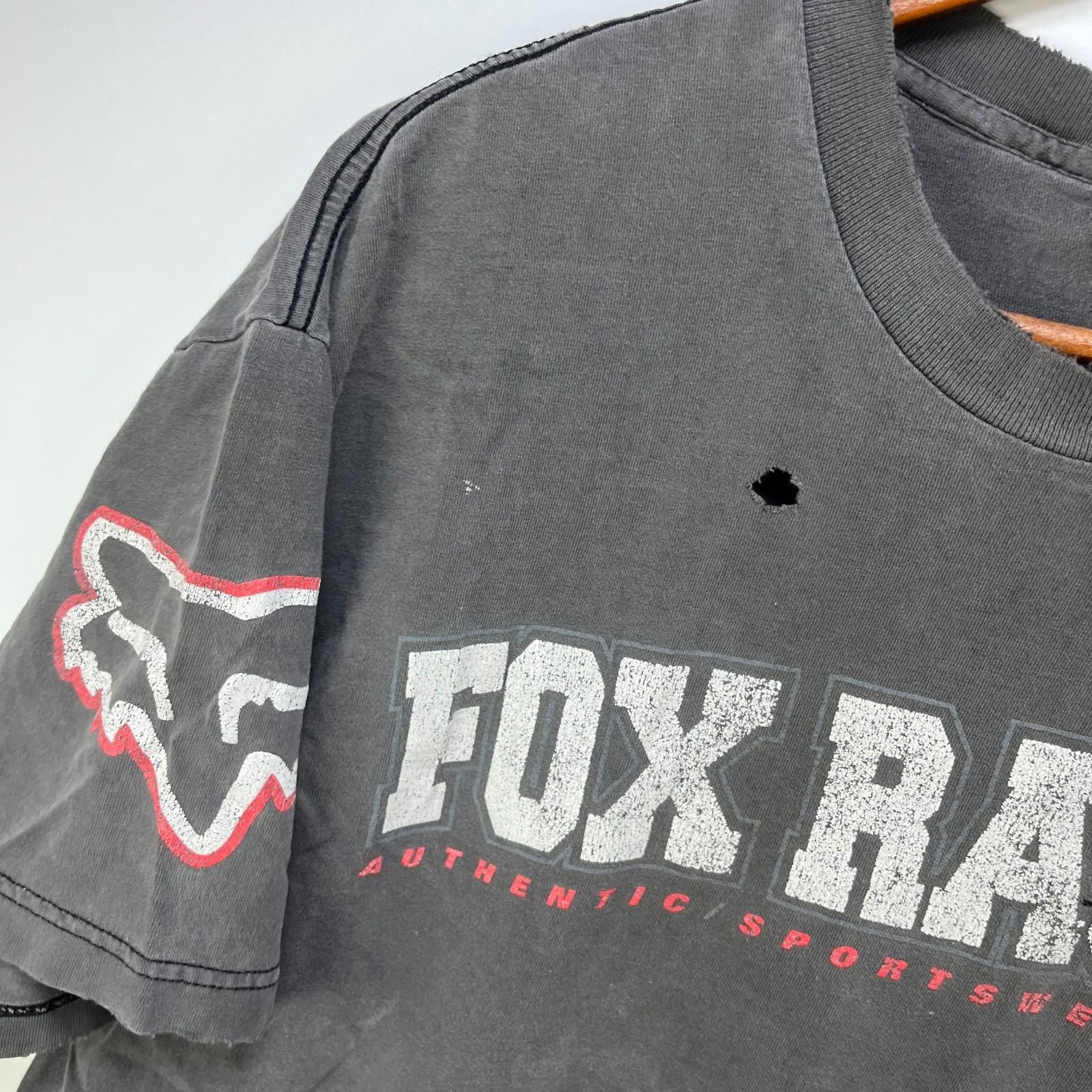 Fox Racing Vintage 90s Fox Racing Sun faded T Shirt XL Size US XL / EU 56 / 4 - 6 Thumbnail