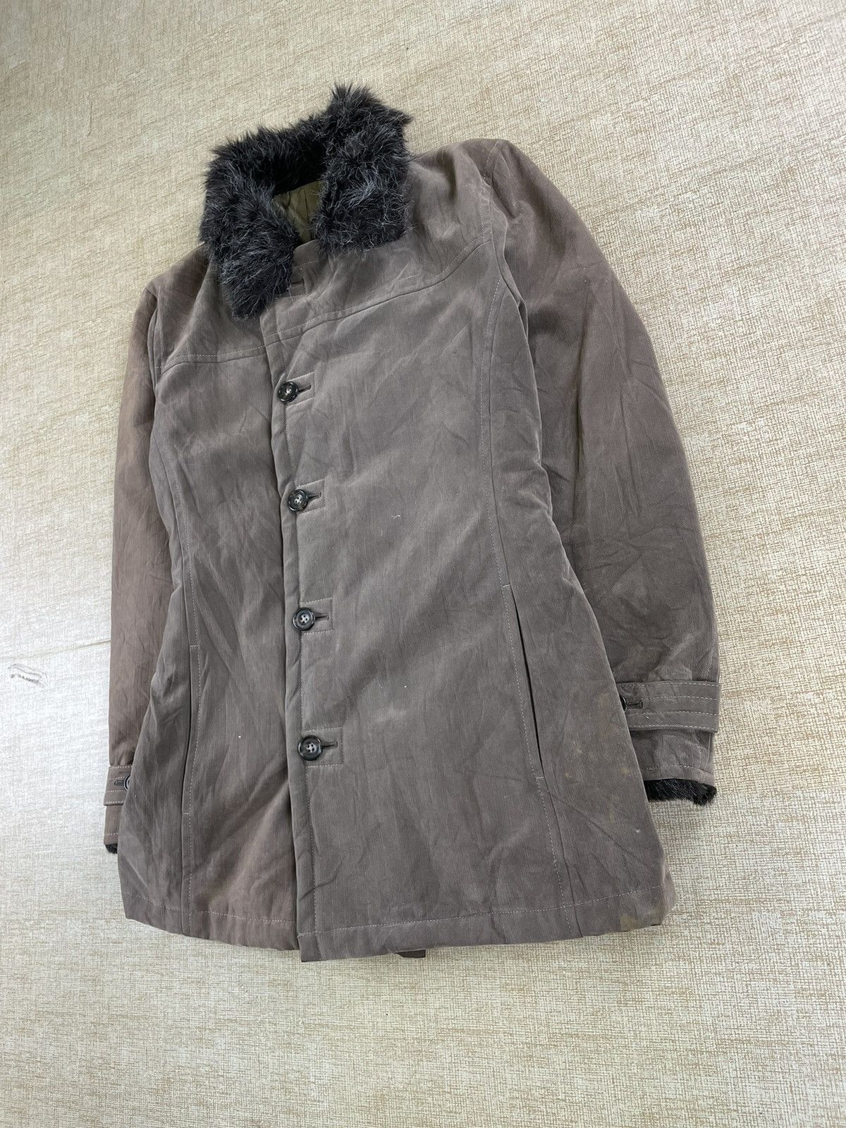 Le Grande Bleu (L.G.B.) × Tornado Mart × Vintage VINTAGE TORNADO MART Japanese Brand Faux Fur Collar Jacket Size US M / EU 48-50 / 2 - 3 Thumbnail