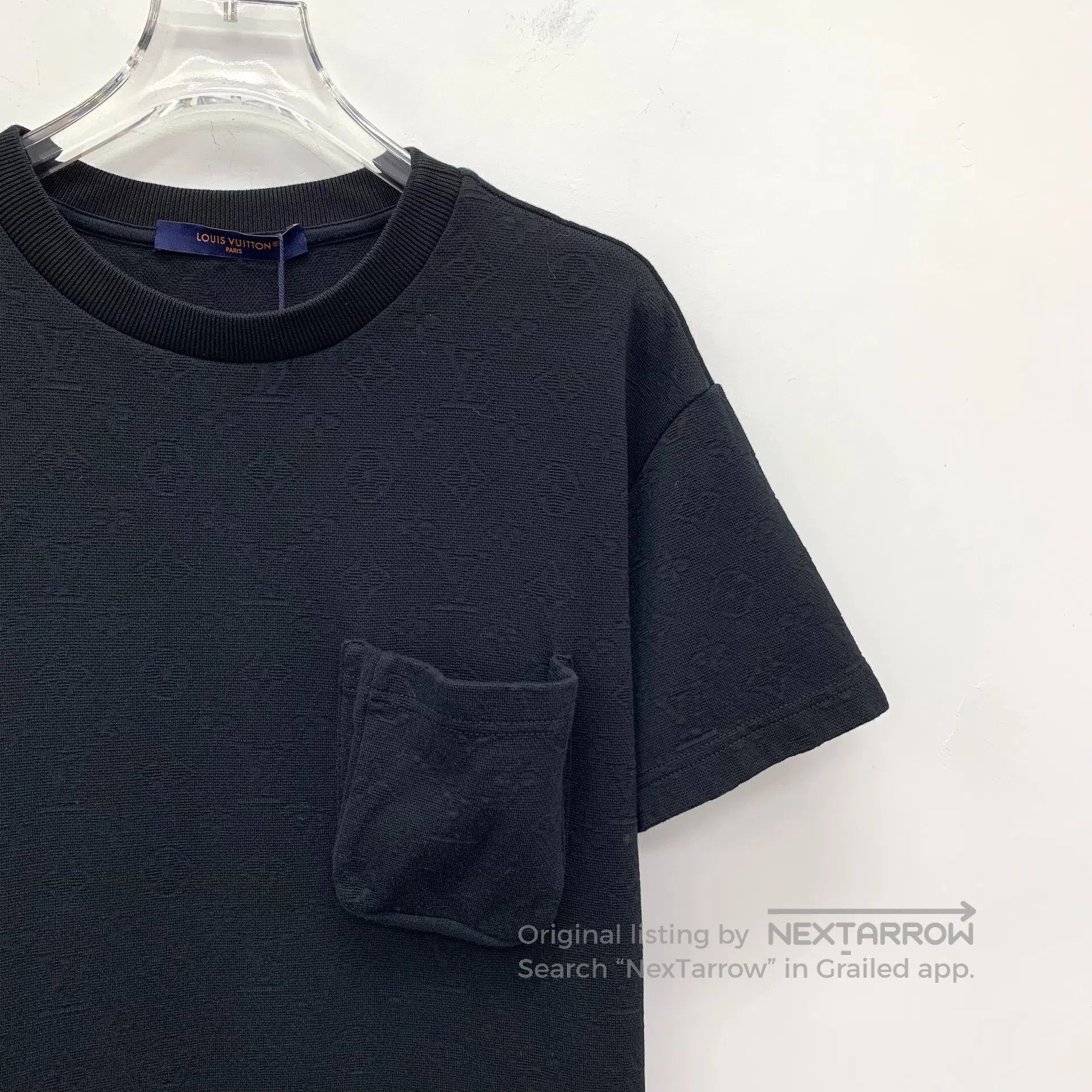 Louis Vuitton Louis Vuitton Black logo dark pattern all-printed cotton r Size US L / EU 52-54 / 3 - 3 Thumbnail
