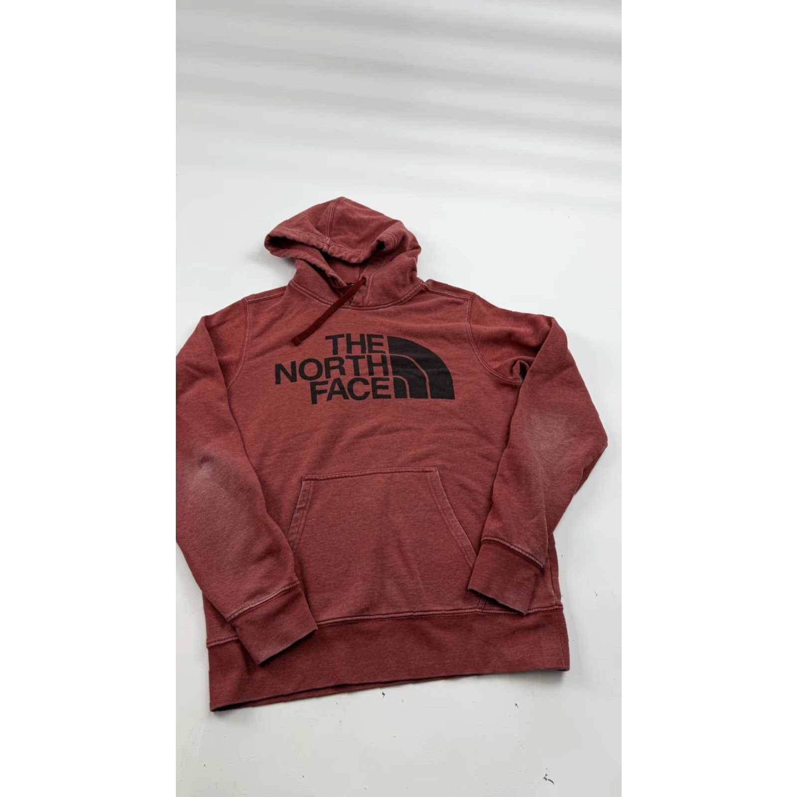 The North Face The North Face Hoodie Mens S Red Pullover Logo Fleece Kangaroo Pocket Size US S / EU 44-46 / 1 - 2 Thumbnail