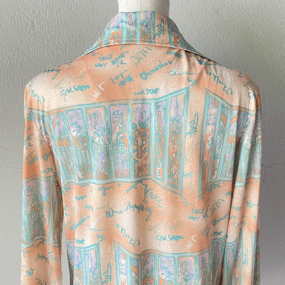Designer × Japanese Brand Ted Martin Vintage Pastel Art Print Shirt Size M / US 6-8 / IT 42-44 - 10 Thumbnail