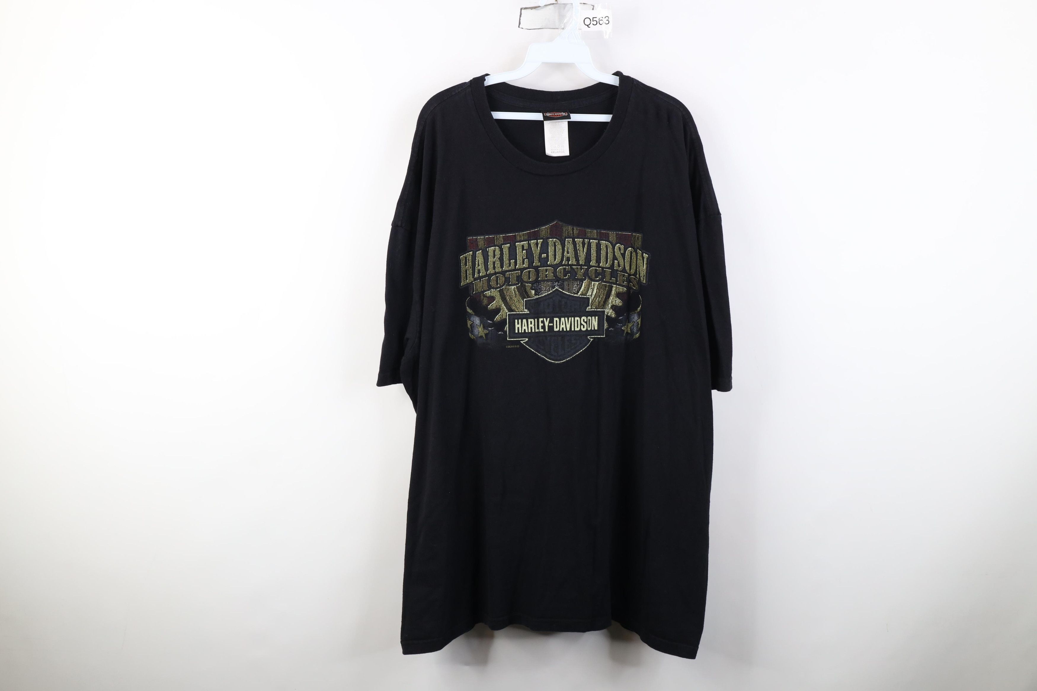 Harley Davidson Vintage Y2K Harley Davidson Spell Big Logo T-Shirt Black USA Size US XXL / EU 58 / 5 - 1 Thumbnail