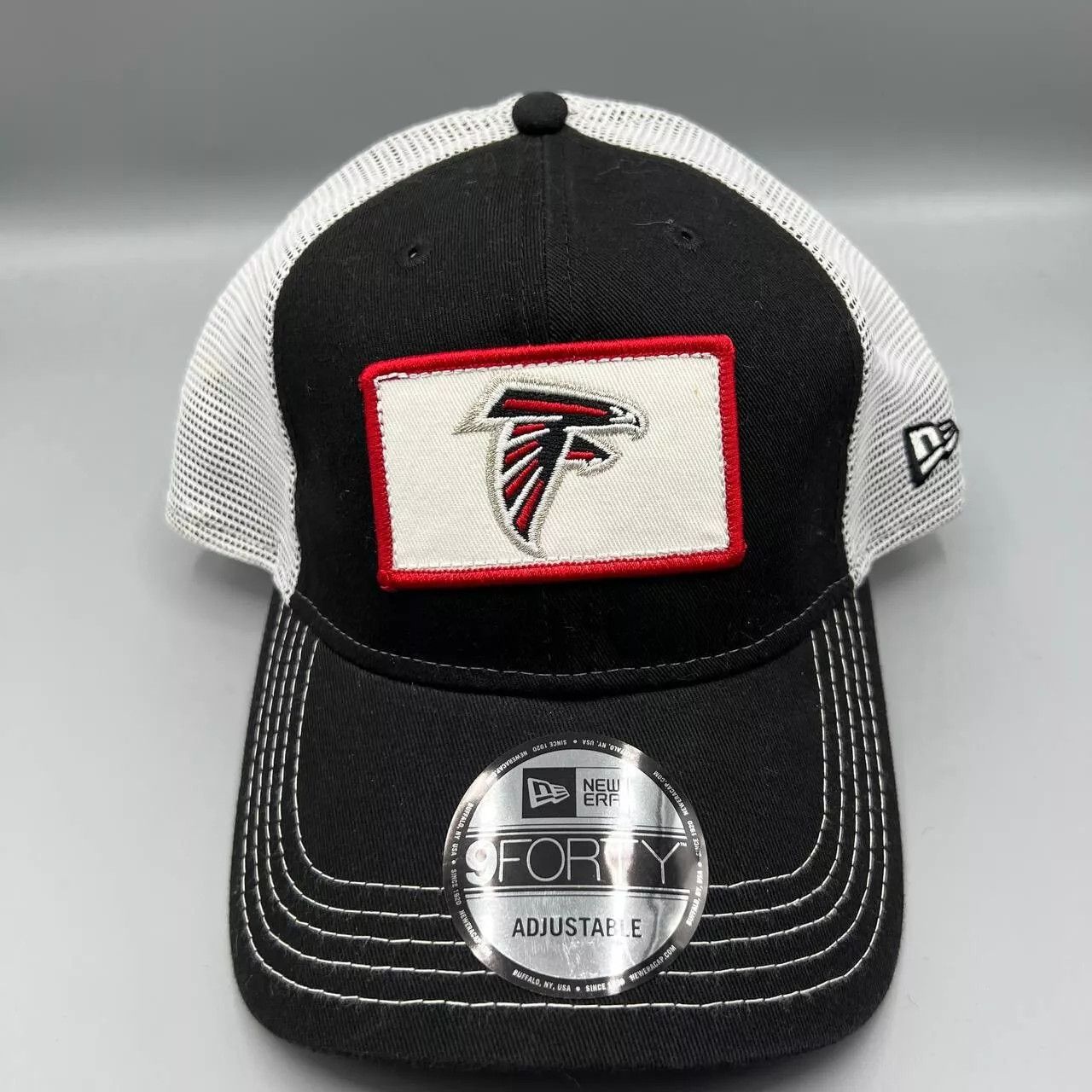 New Era Atlanta Falcons Trucker Hat Men Black NFL Snap Back Cap New Size ONE SIZE - 1 Thumbnail